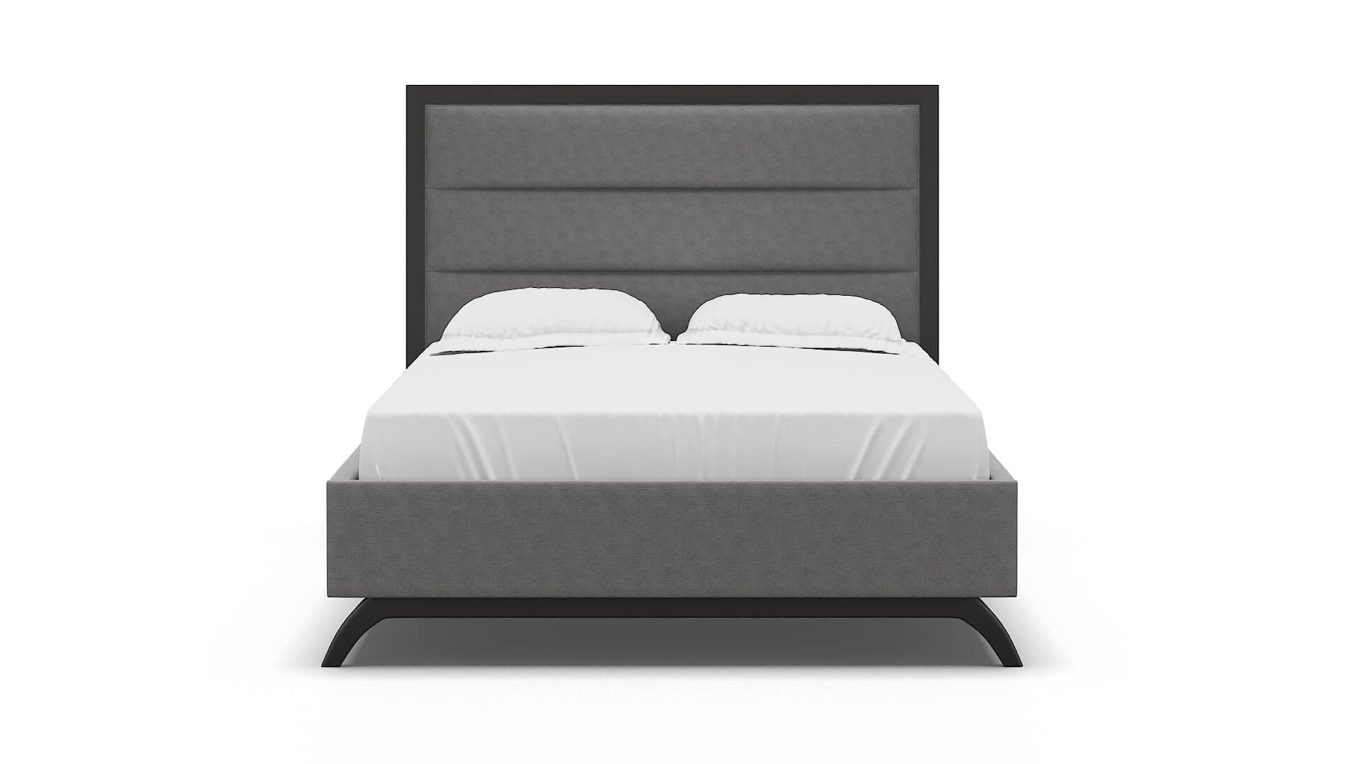 Meliano Dream_d Charcoal Bed espresso legs 1