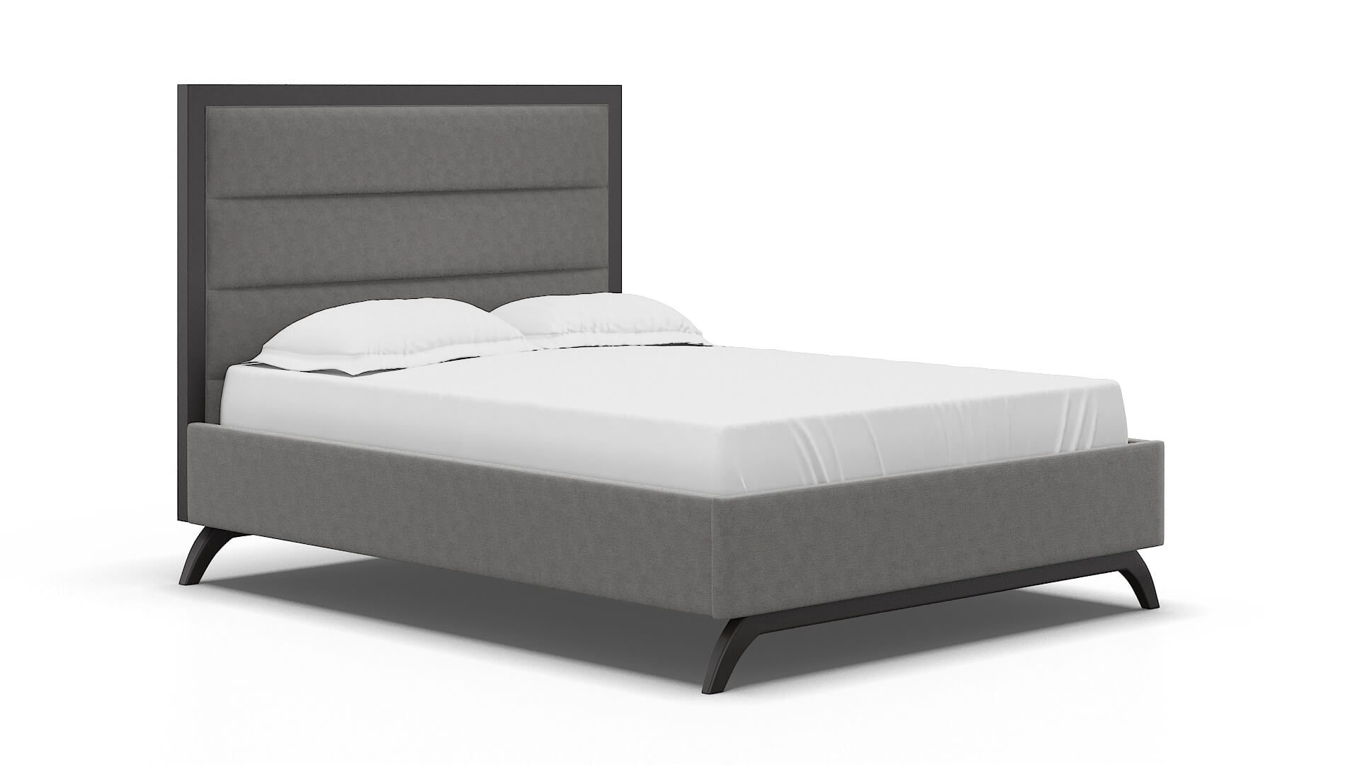 Meliano Dream_d Charcoal Bed espresso legs 2