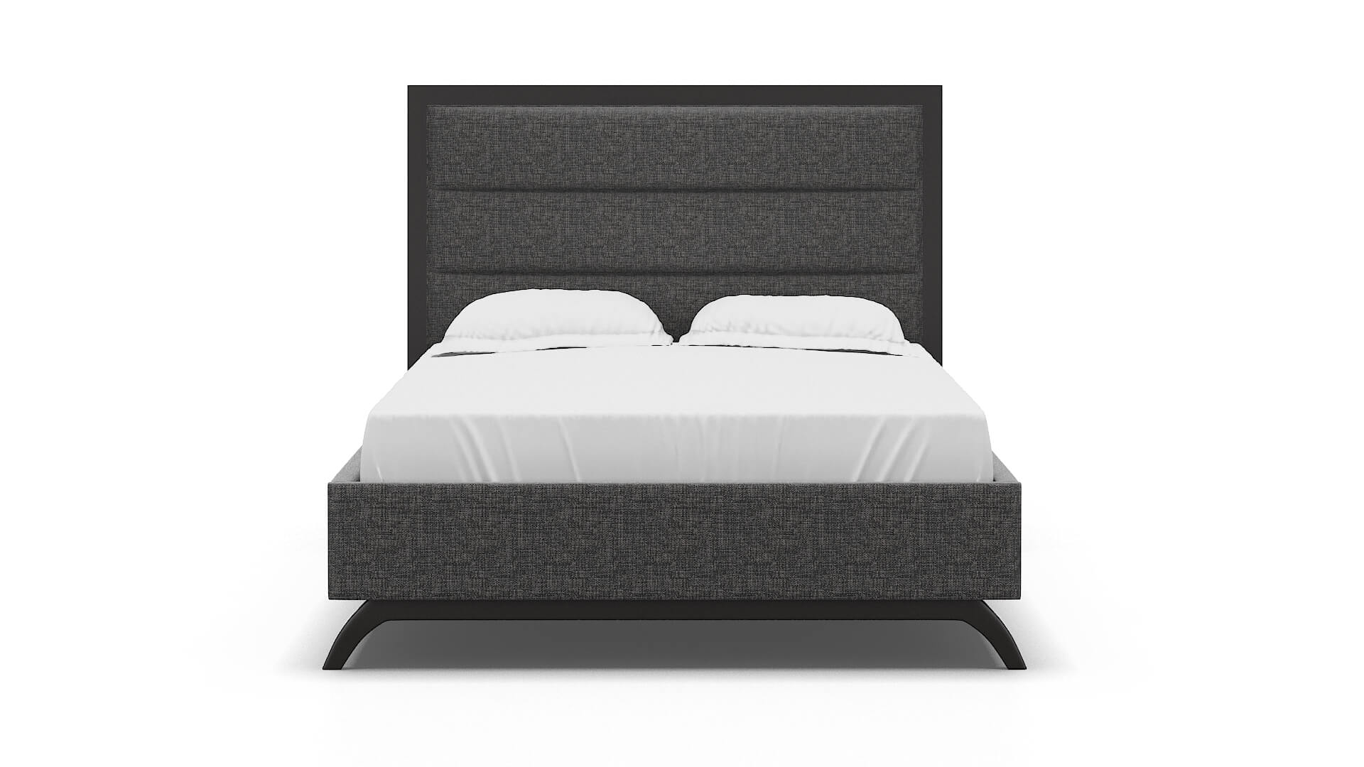 Meliano Insight Charcoal Bed espresso legs 1