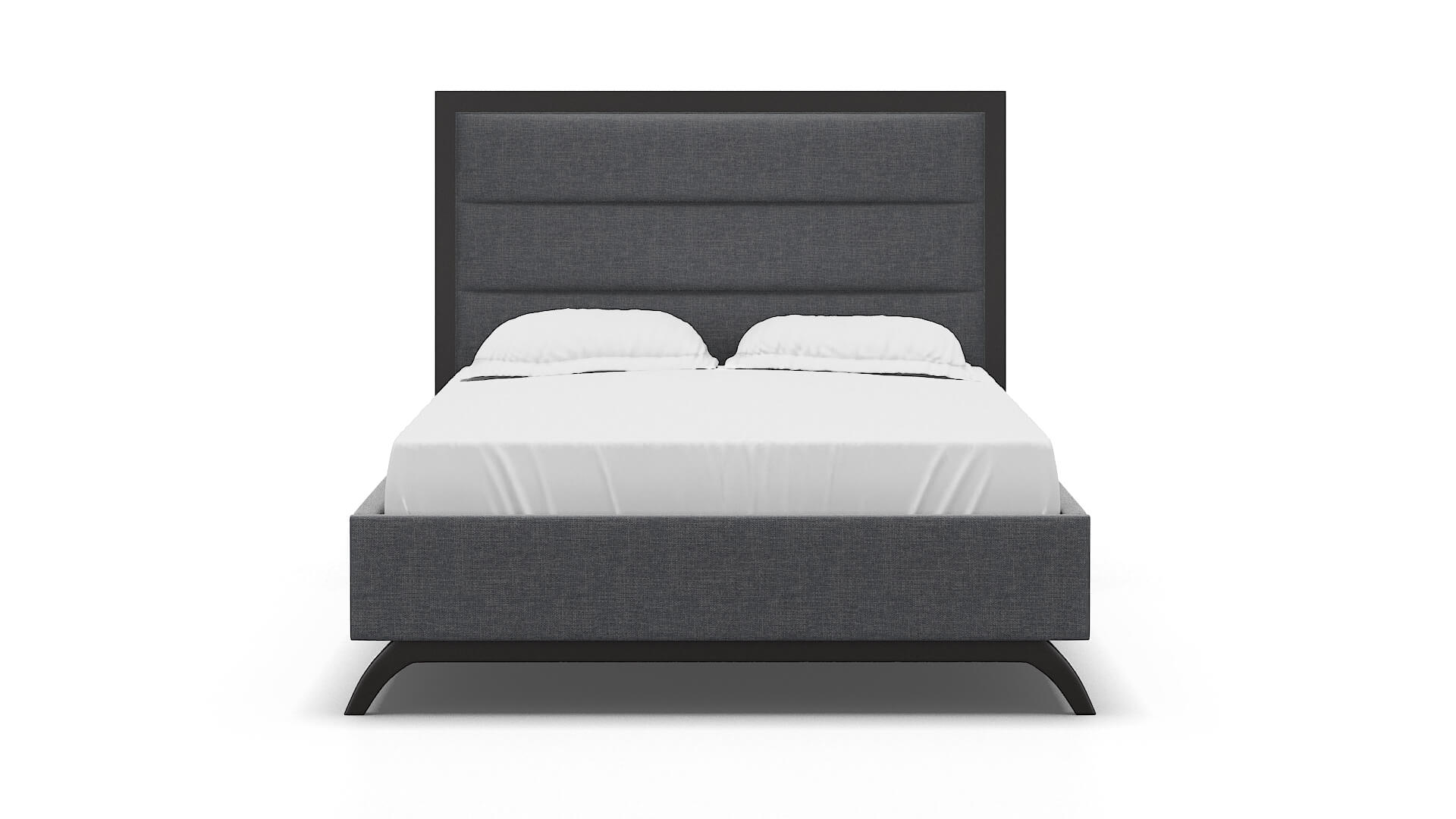 Meliano Lana Onyx Bed espresso legs 1