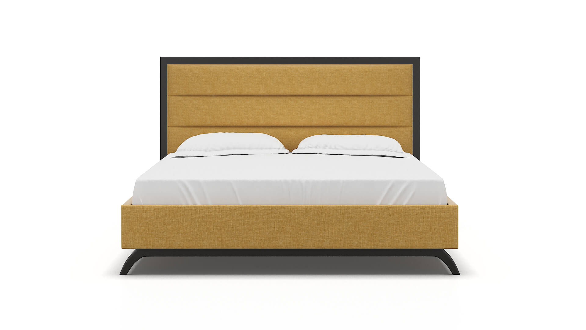 Meliano Leslie Saffron Bed King espresso legs 1