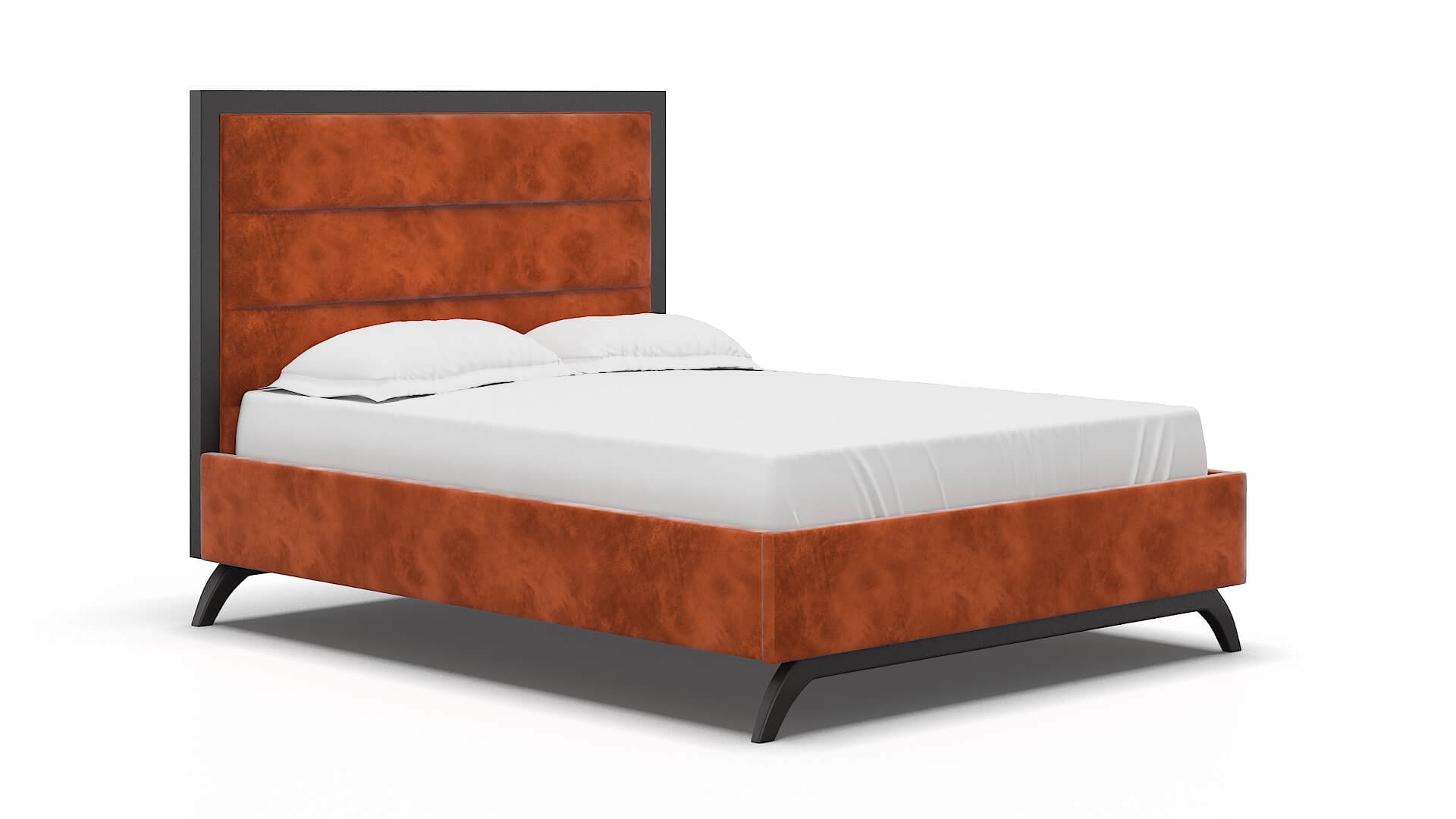 Meliano Loft Copper Bed espresso legs 2