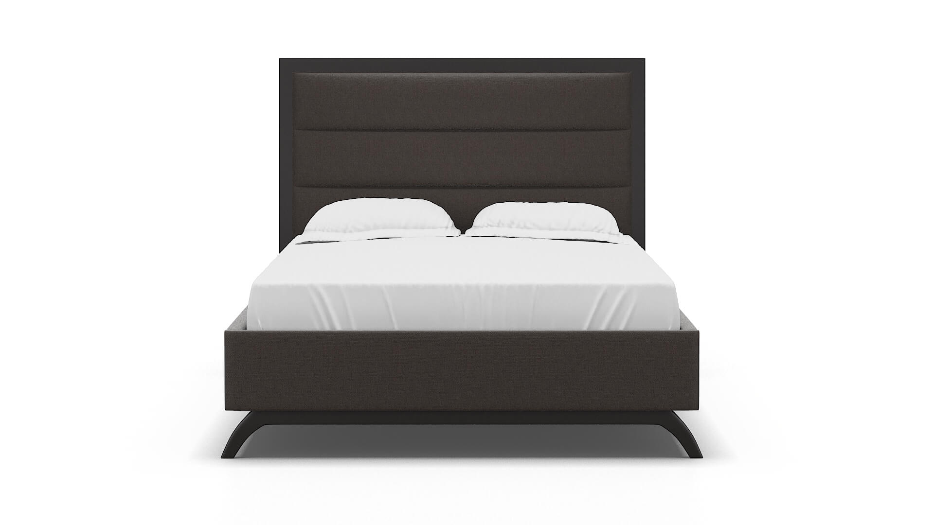 Meliano Naples Graphite Bed espresso legs 1