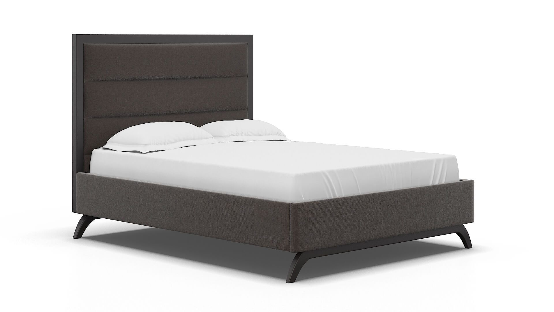 Meliano Naples Graphite Bed espresso legs 2