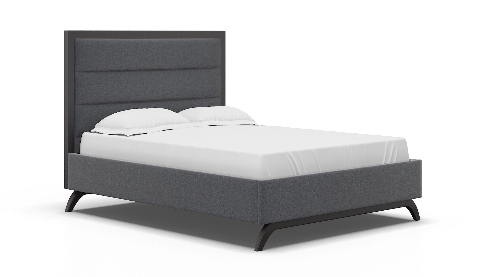 Meliano Notion Graphite Bed espresso legs 2