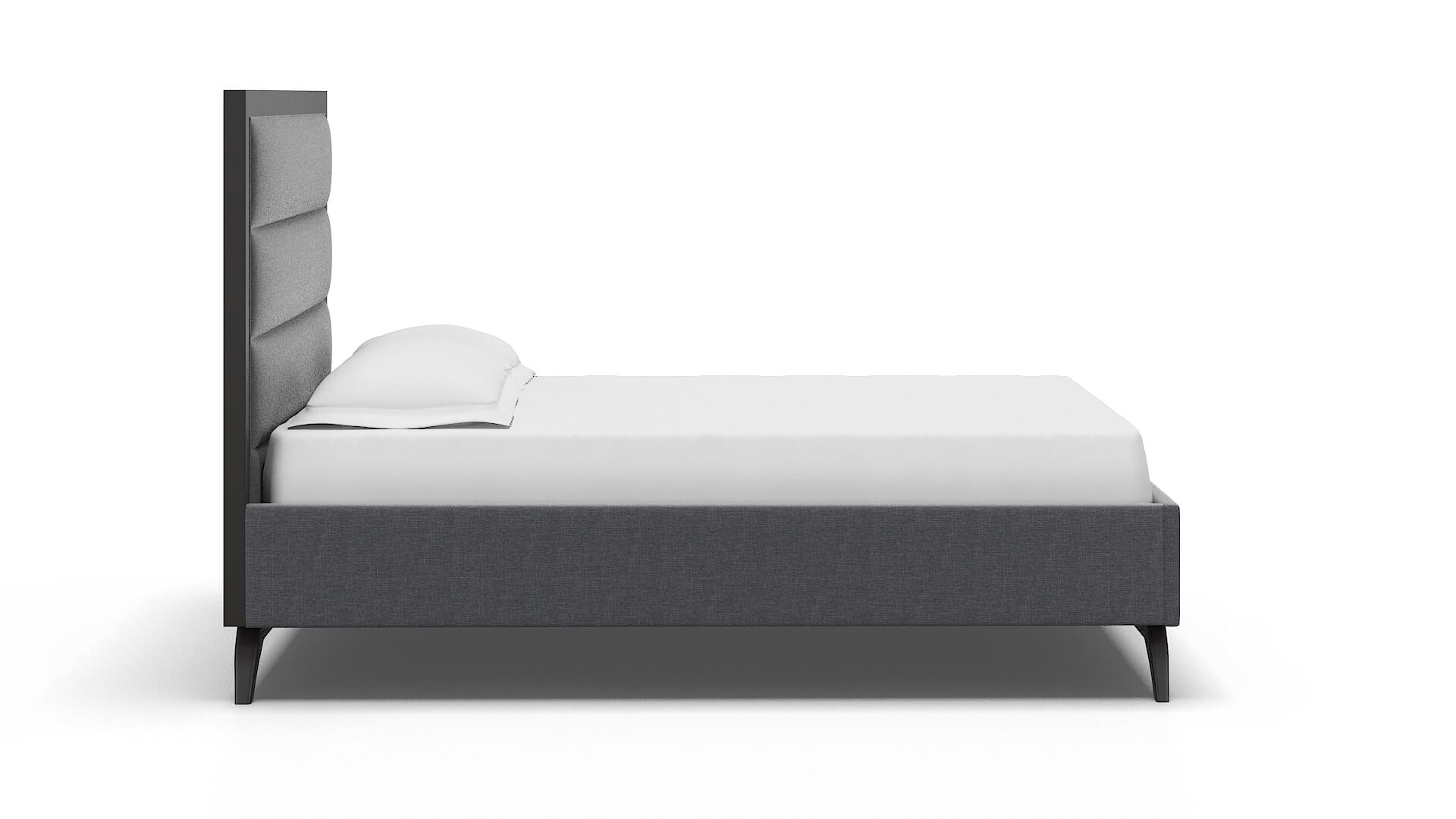 Meliano Notion Graphite Bed espresso legs 3