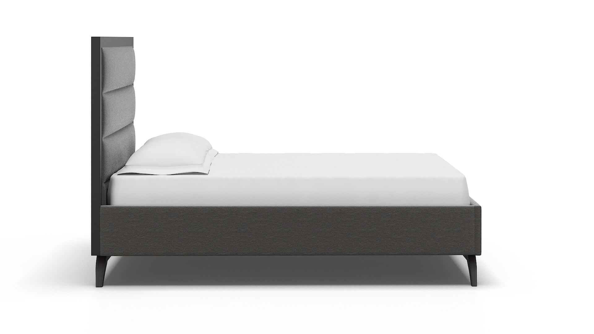 Meliano Oscar Grey Bed espresso legs 3