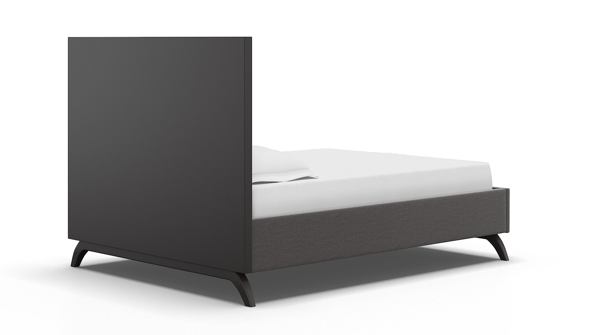 Meliano Oscar Grey Bed espresso legs 4