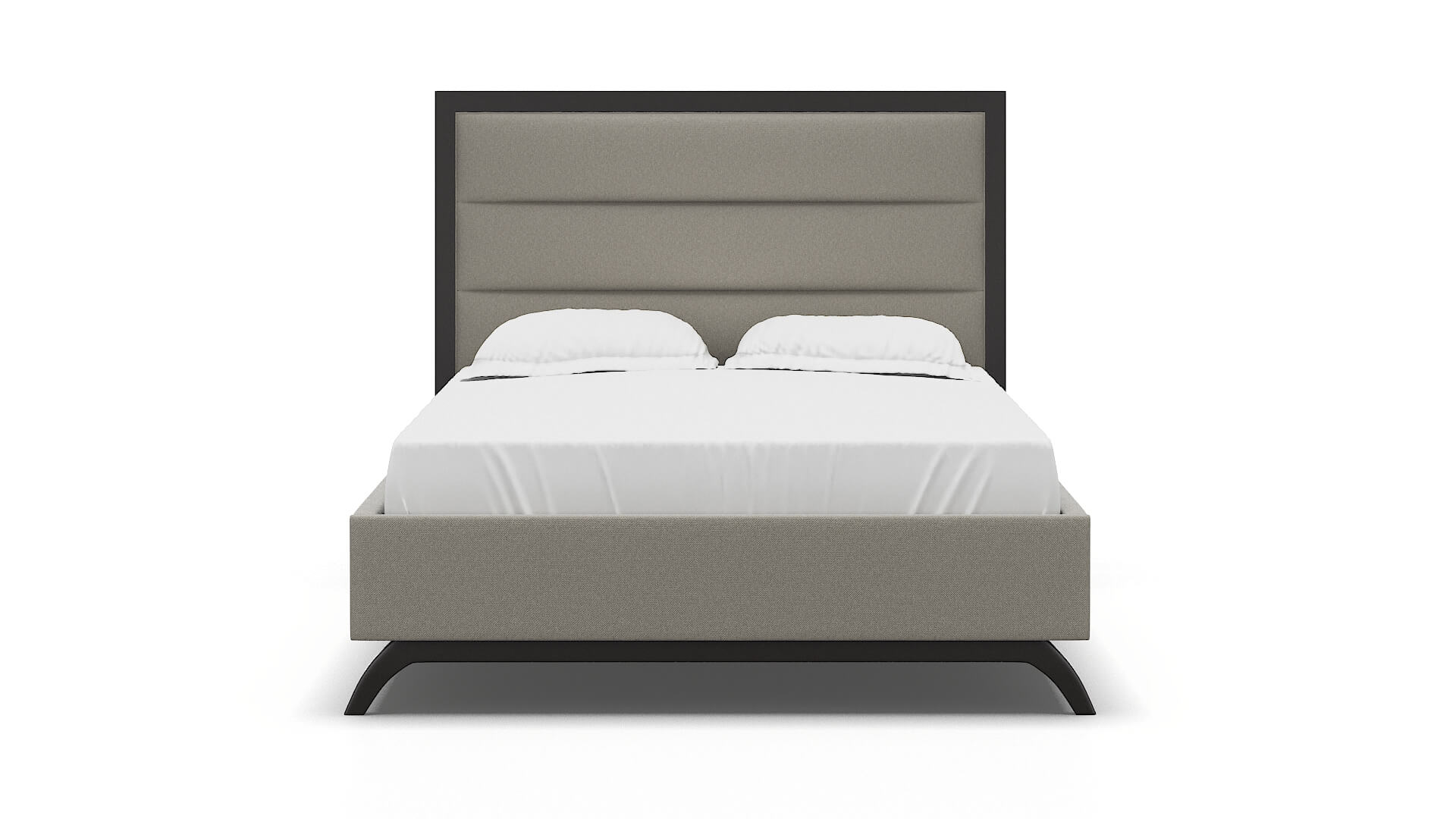 Meliano Oscar Silver Bed espresso legs 1