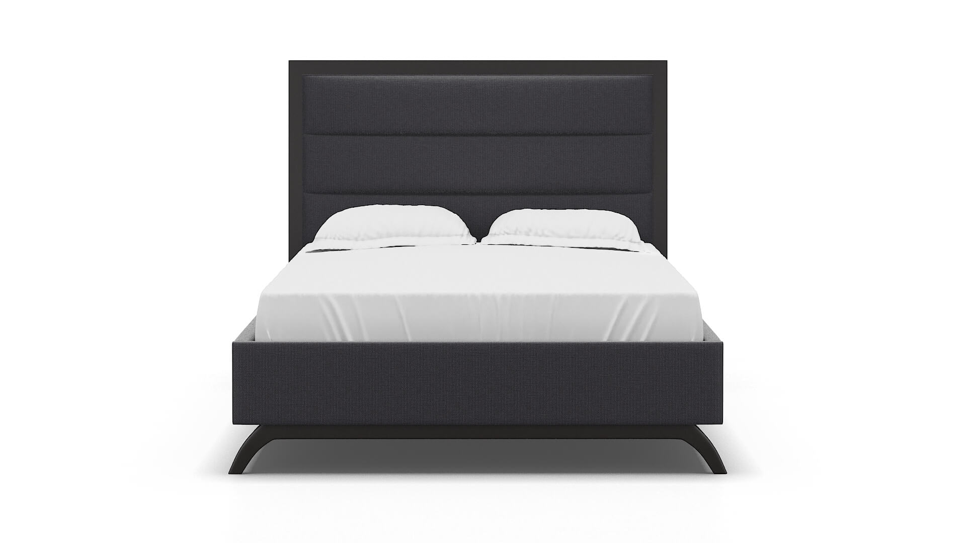 Meliano Parker Charcoal Bed espresso legs 1