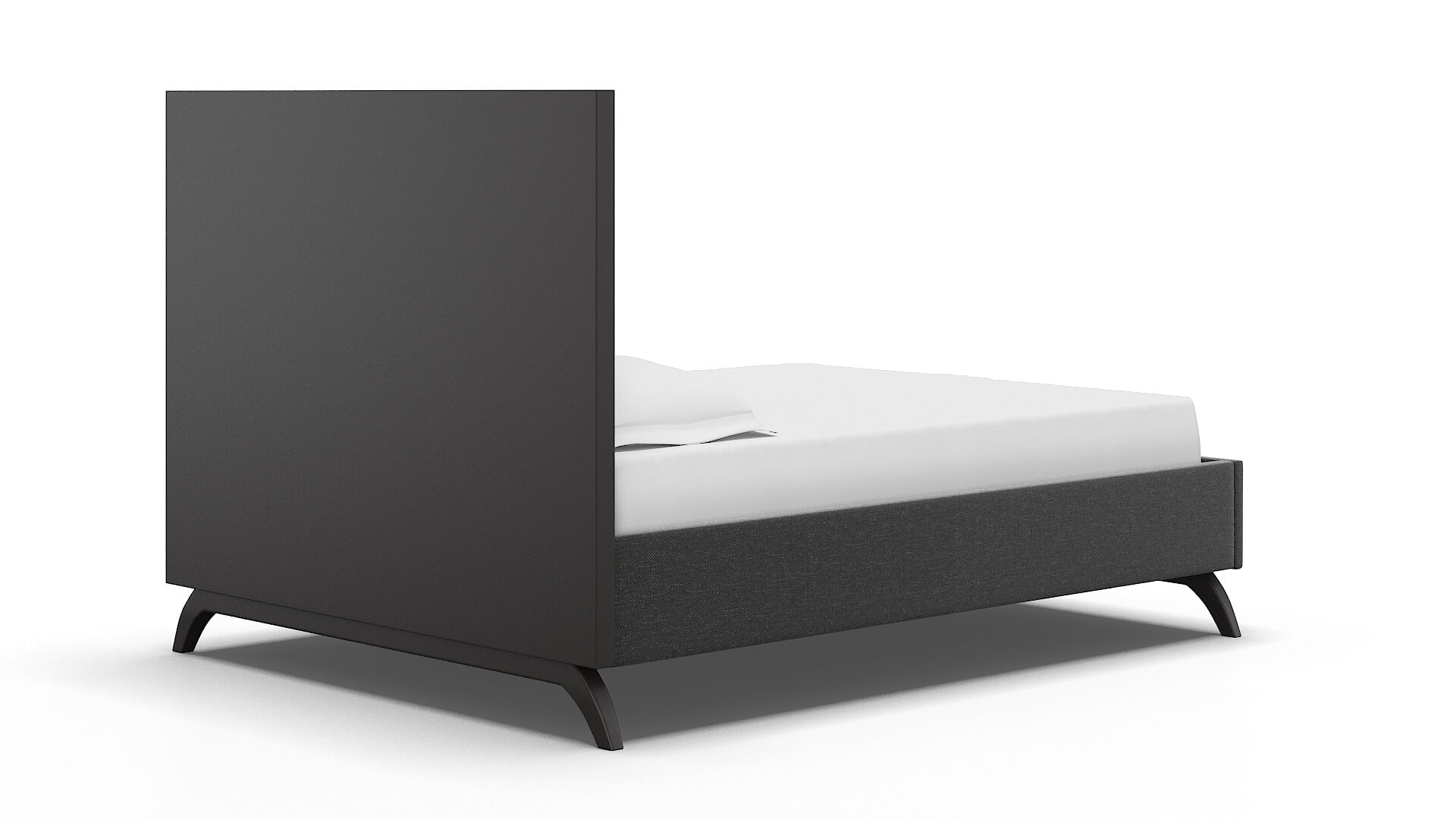 Meliano Phoenix Charcoal Bed espresso legs 4