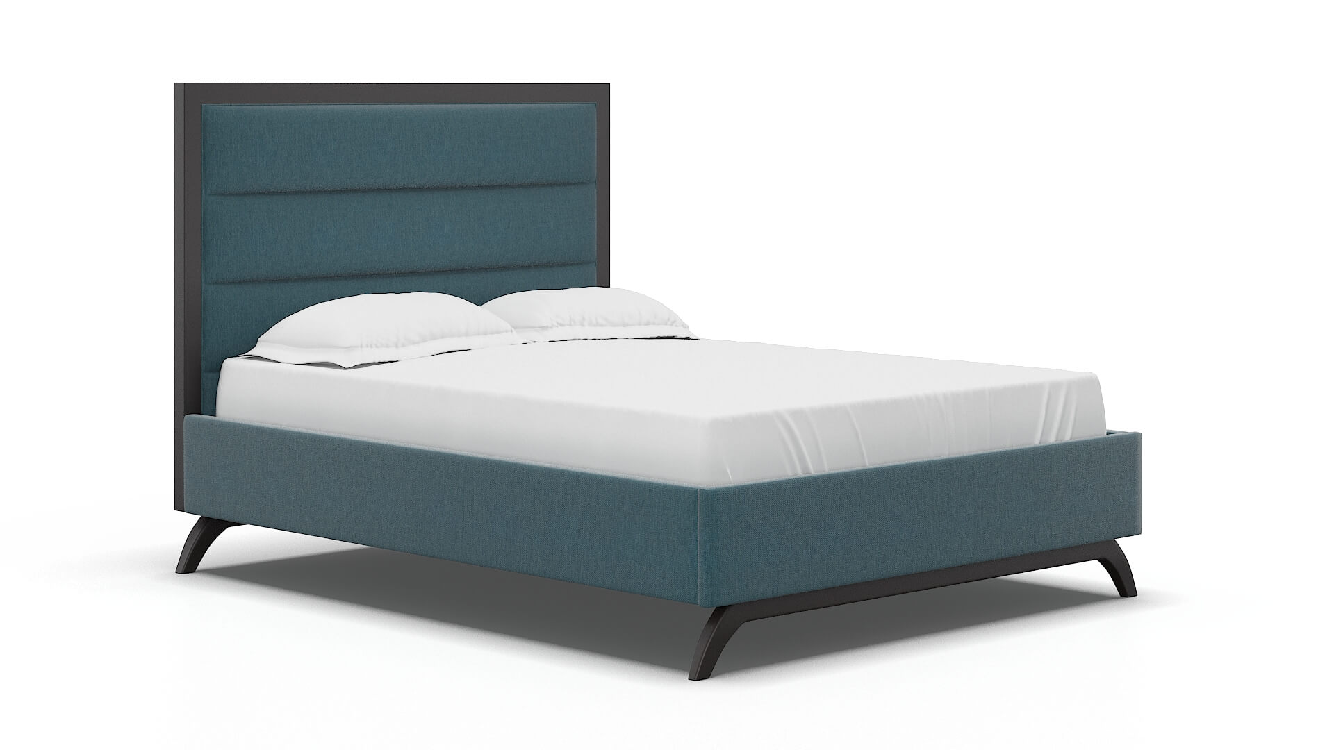 Meliano Portland Prussian Bed espresso legs 2