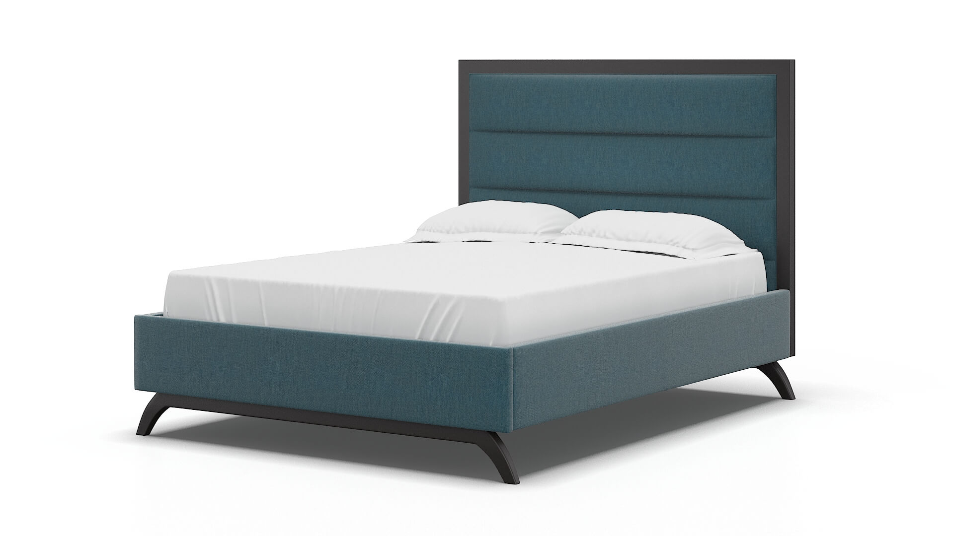 Meliano Portland Prussian Bed espresso legs 5