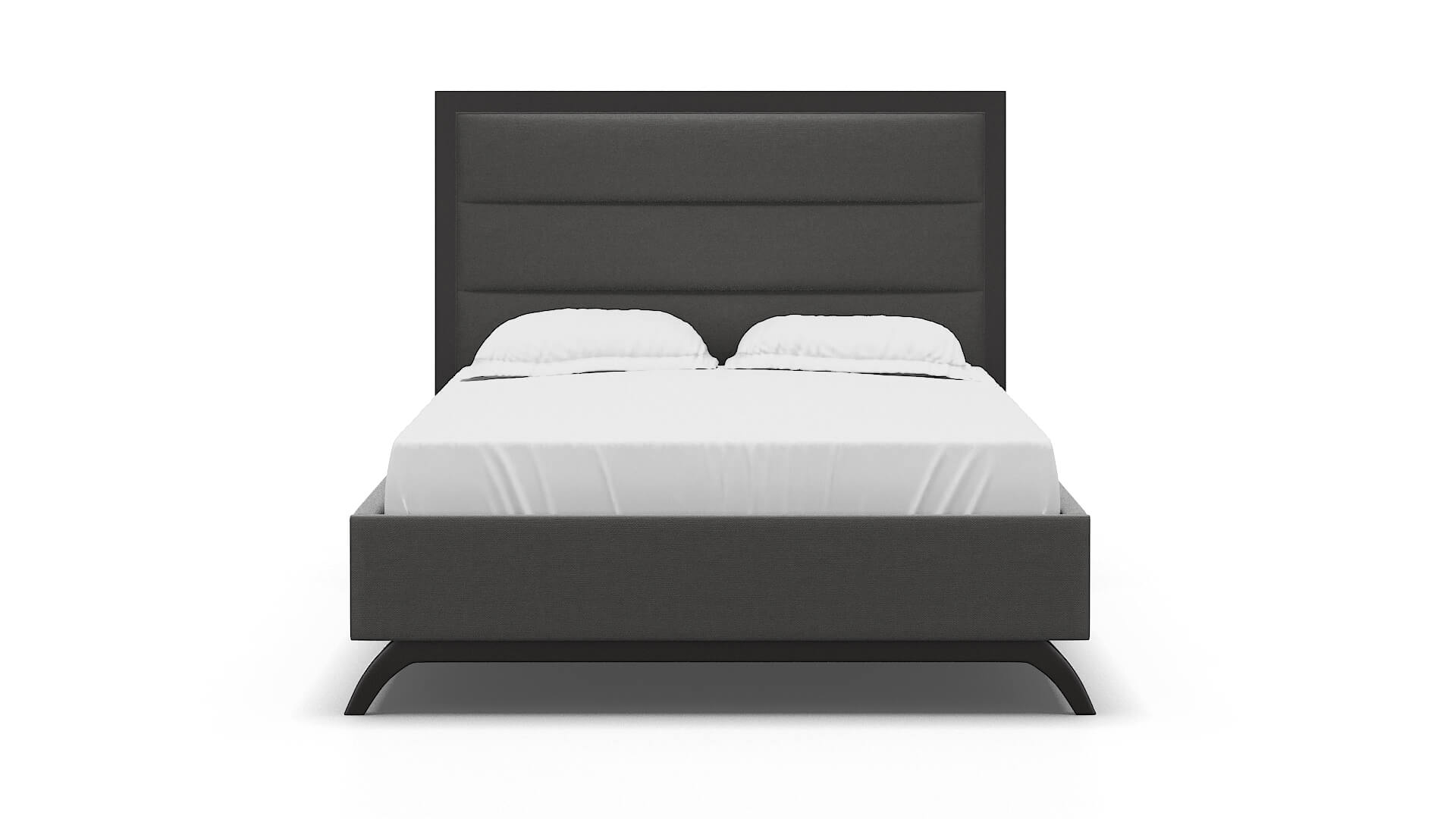 Meliano Rocket Charcoal Bed espresso legs 1