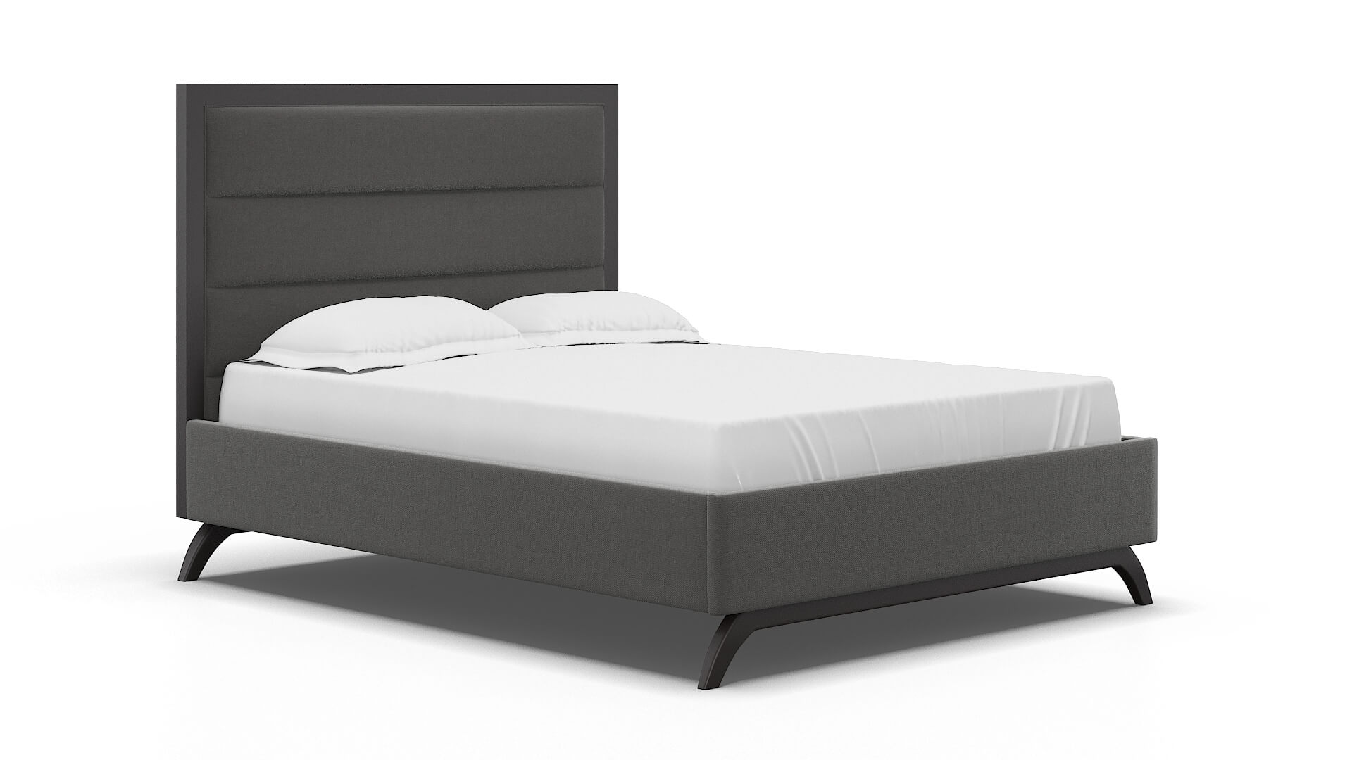 Meliano Rocket Charcoal Bed espresso legs 2
