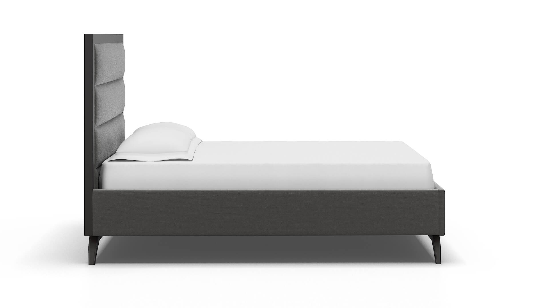 Meliano Rocket Charcoal Bed espresso legs 3