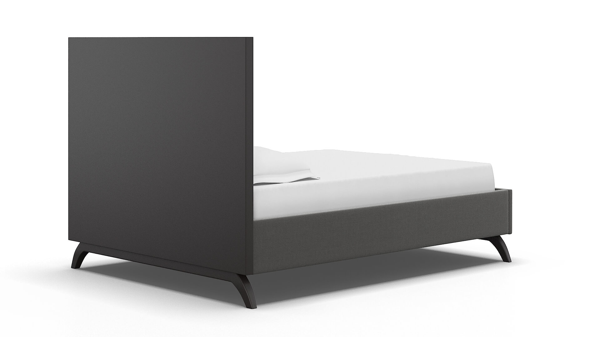 Meliano Rocket Charcoal Bed espresso legs 4