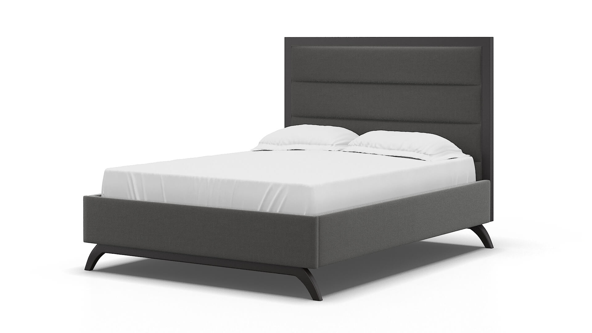 Meliano Rocket Charcoal Bed espresso legs 5