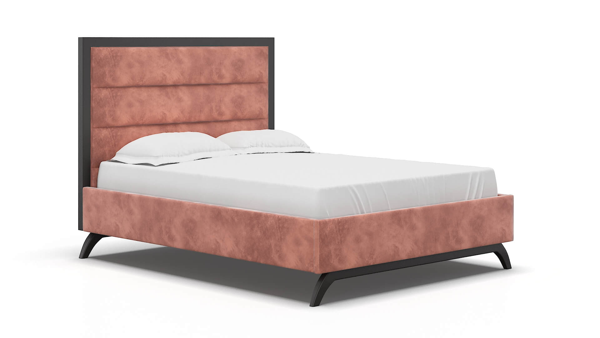 Meliano Royale Blush Bed espresso legs 2
