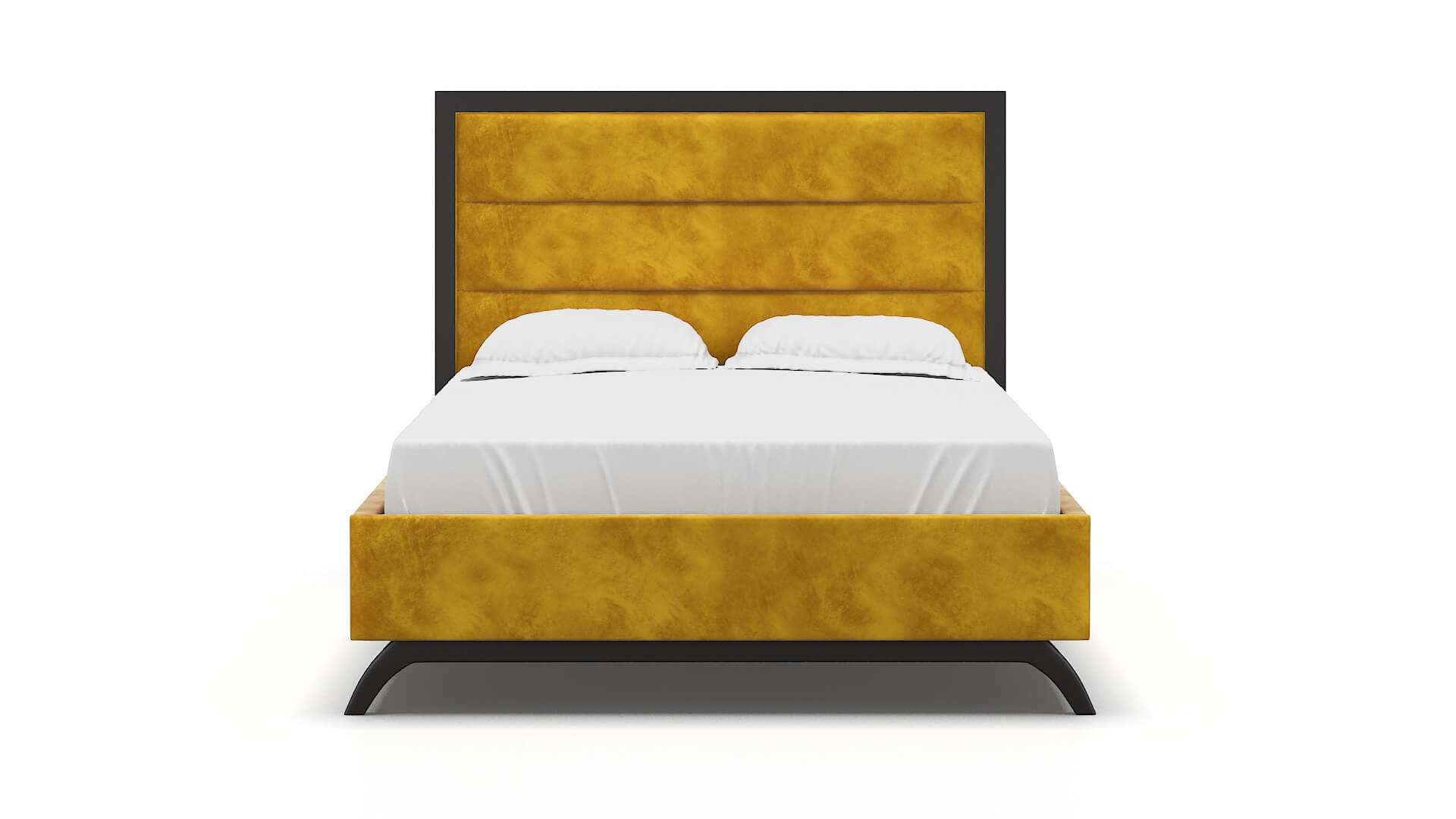 Meliano Royale Marigold Bed espresso legs 1