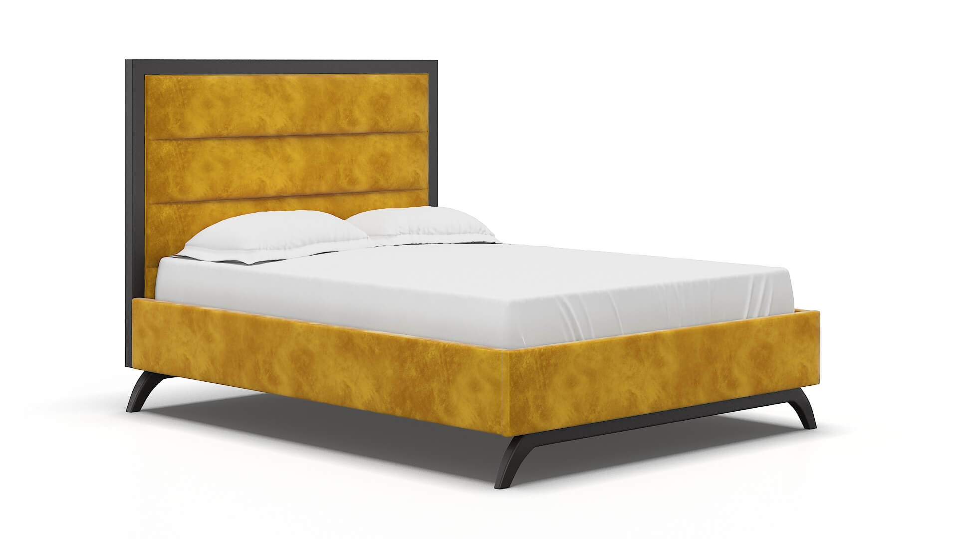Meliano Royale Marigold Bed espresso legs 2
