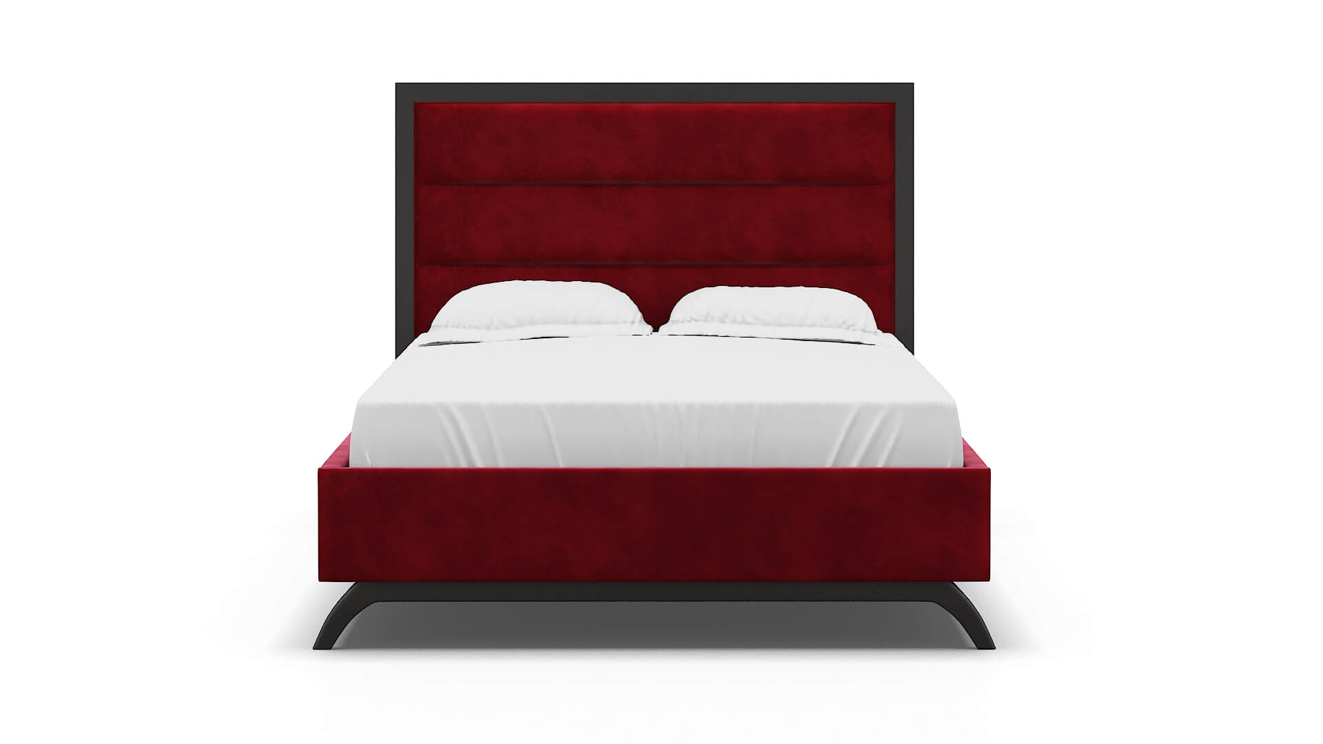 Meliano Royale Ruby Bed espresso legs 1