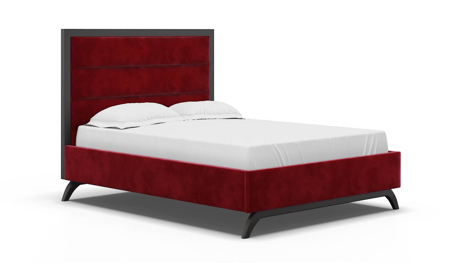 Meliano Royale Ruby Bed espresso legs 2