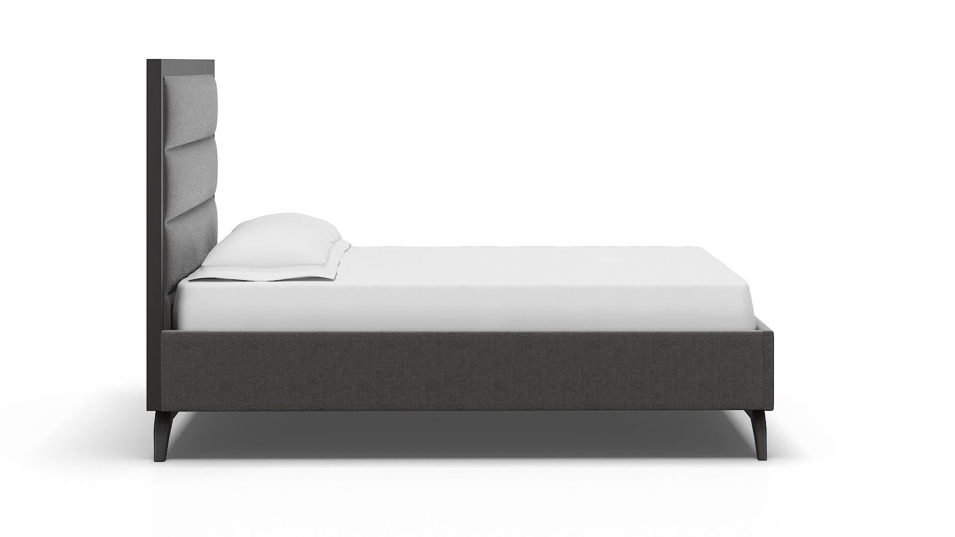 Meliano Sasha Grey Bed espresso legs 3