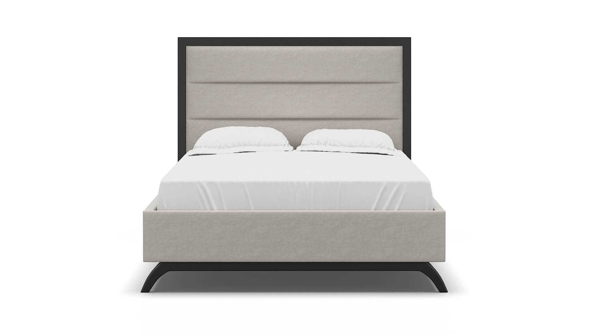 Meliano Suave Dove Bed espresso legs 1