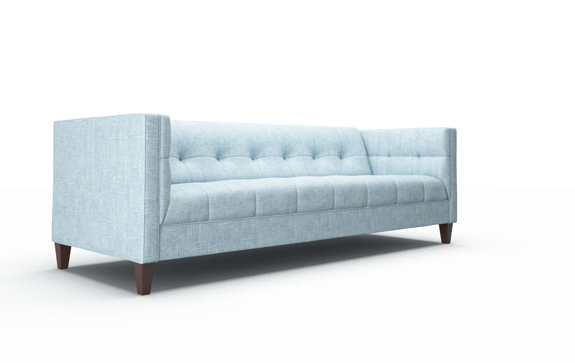 Messina Atlas Turquoise Sofa espresso legs 2
