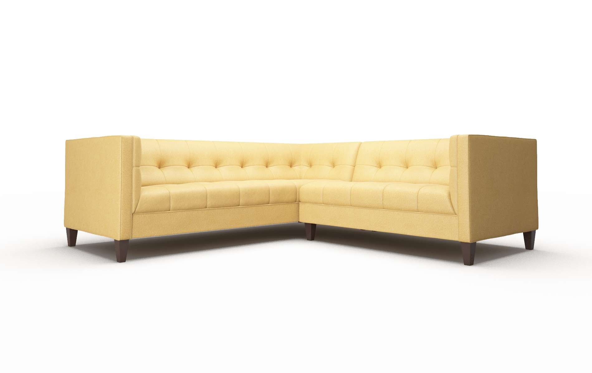 Messina Bella Amber Sectional espresso legs 1