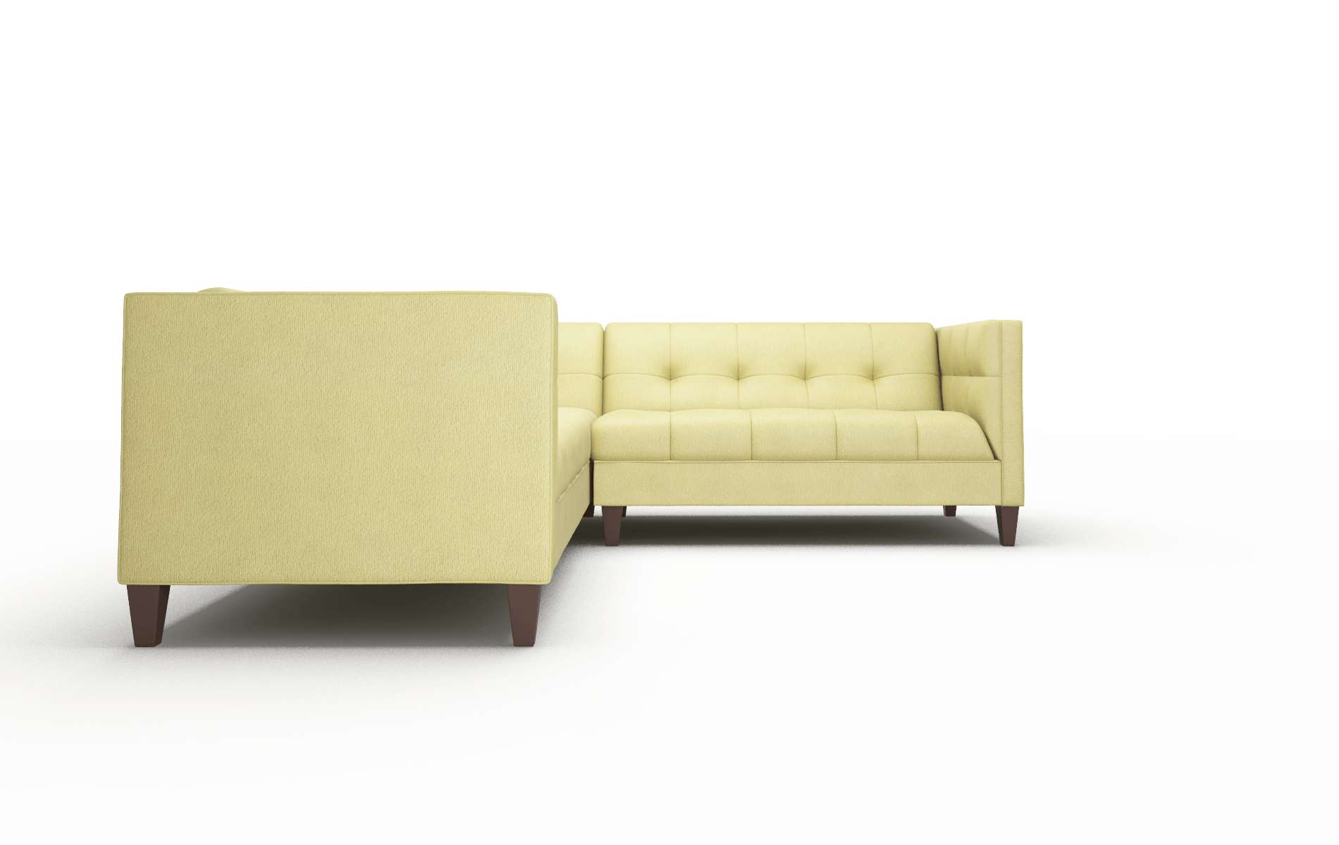 Messina Bella Apple Sectional espresso legs 2