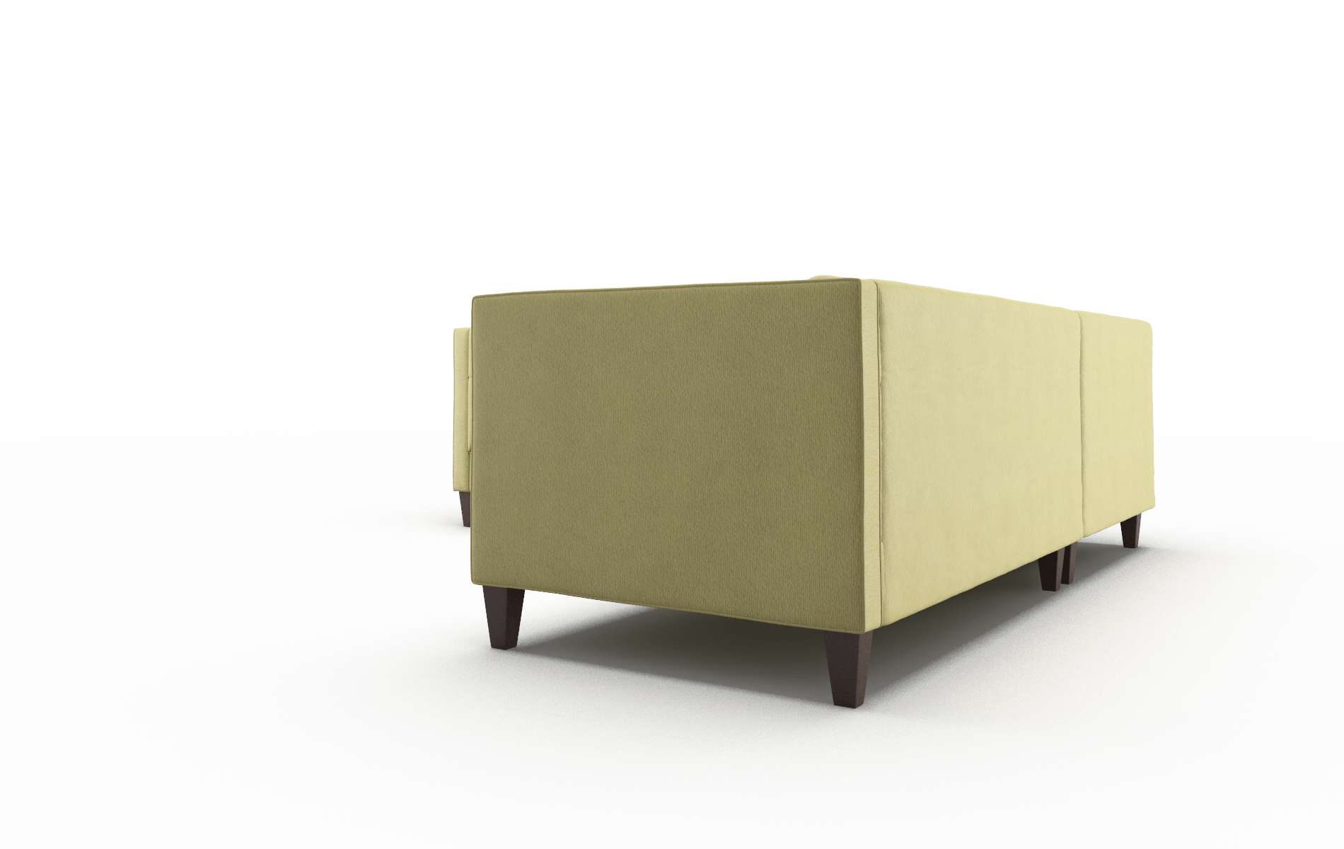 Messina Bella Apple Sectional espresso legs 4