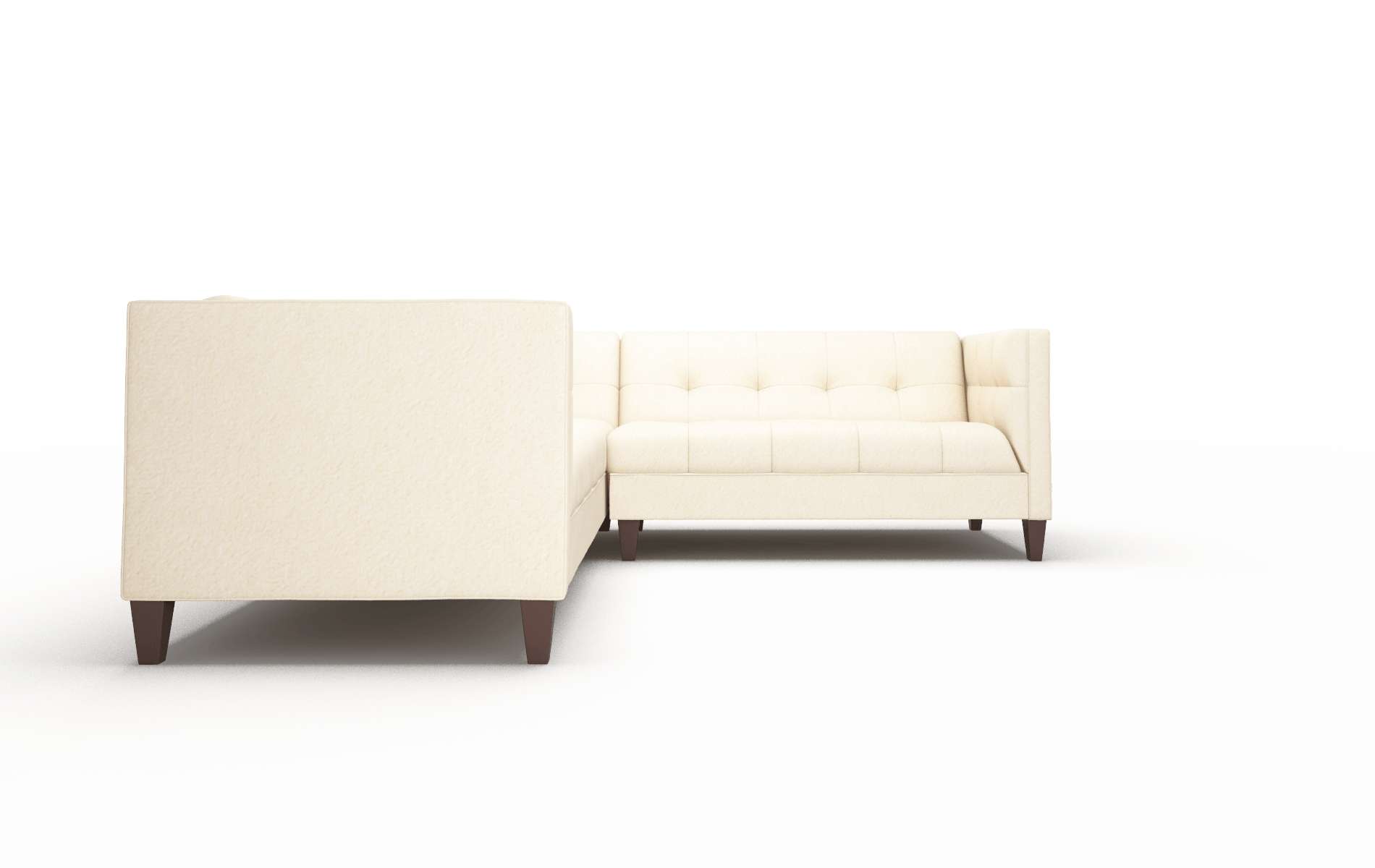 Messina Bella Buckwheat Sectional espresso legs 2