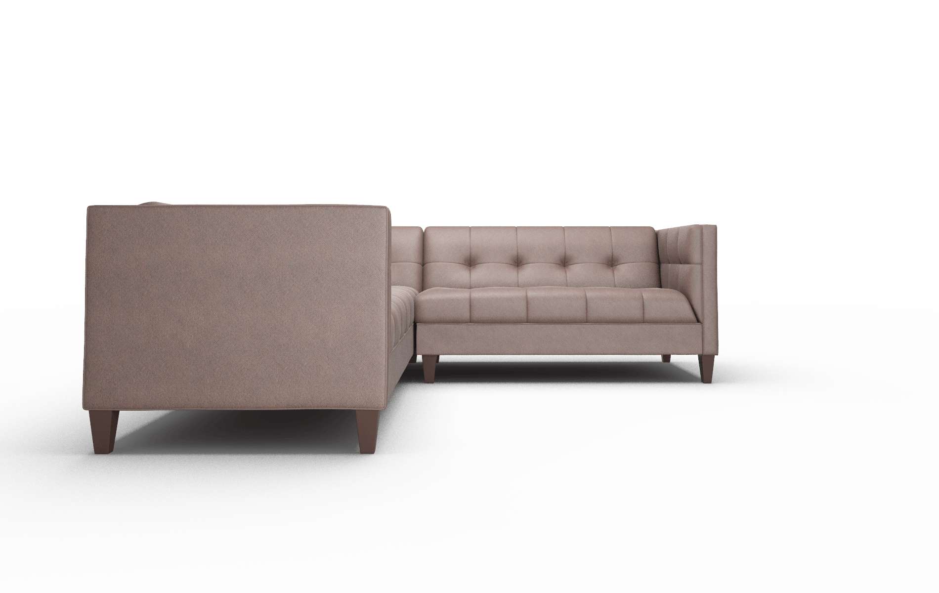 Messina Bella Espresso Sectional espresso legs 2
