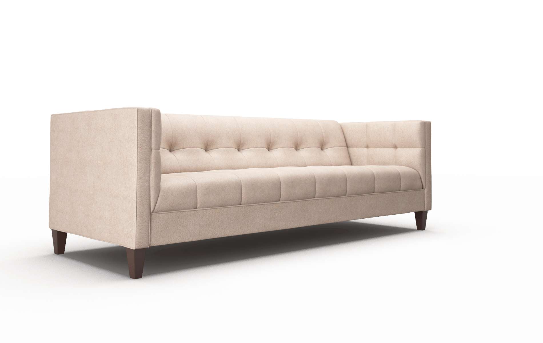 Messina Bella Pewter Sofa espresso legs 2