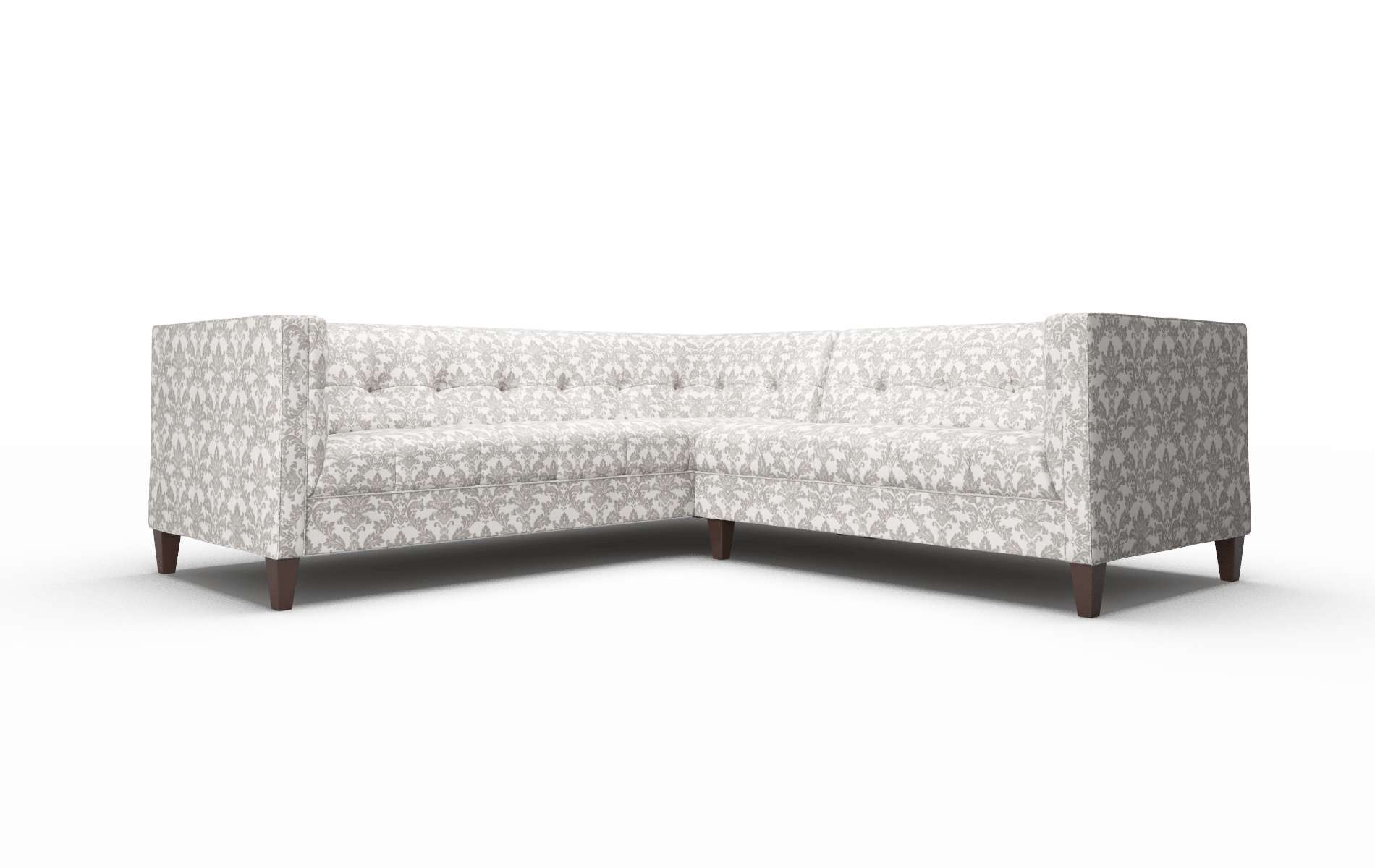 Messina Bergamo Dove Sectional espresso legs 1