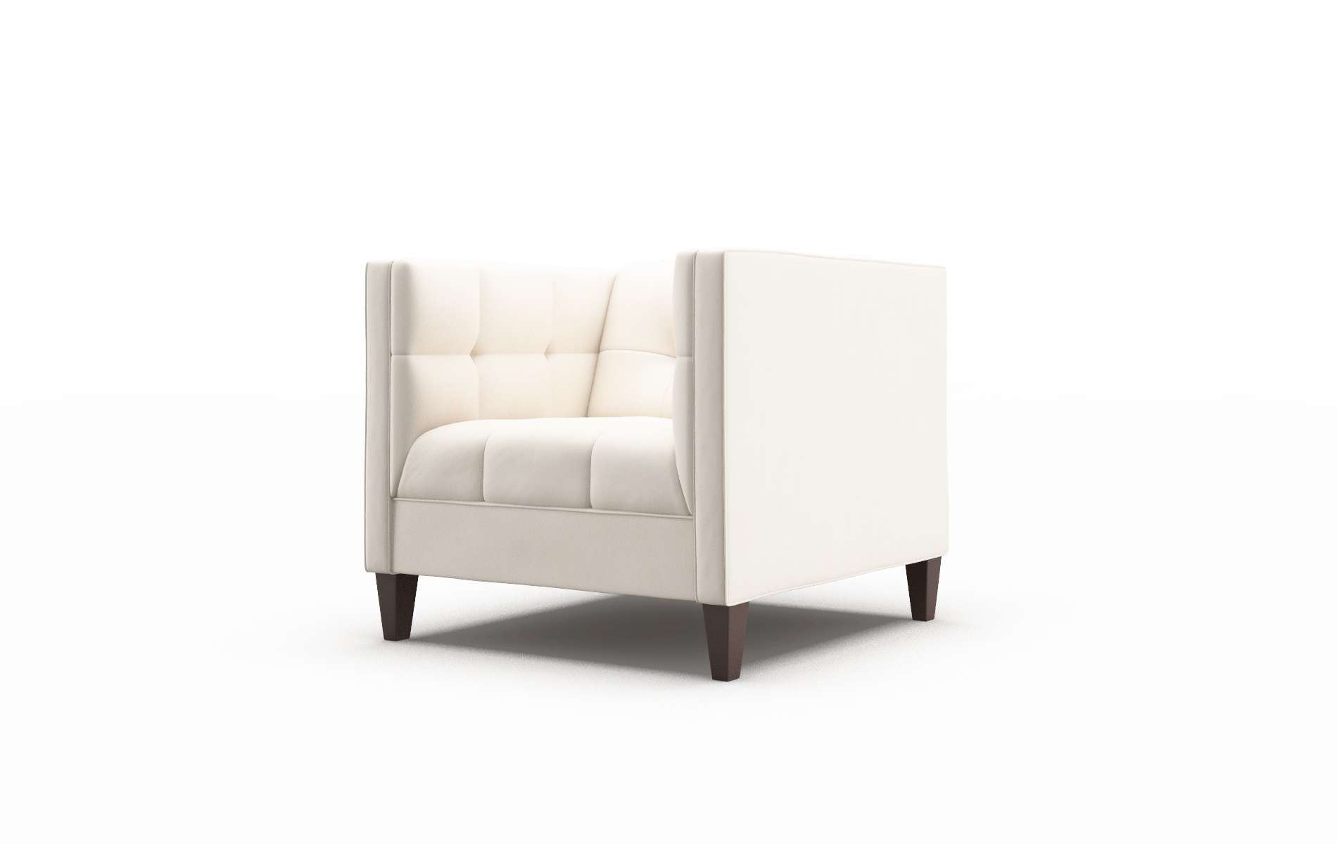 Messina Blanche Milky Chair espresso legs 4