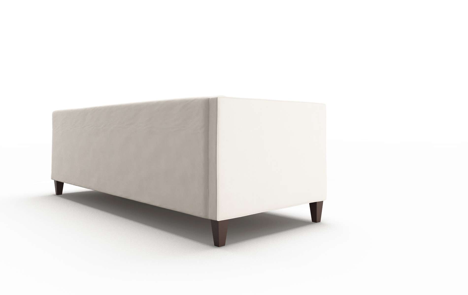 Messina Blanche Milky Sectional espresso legs 3