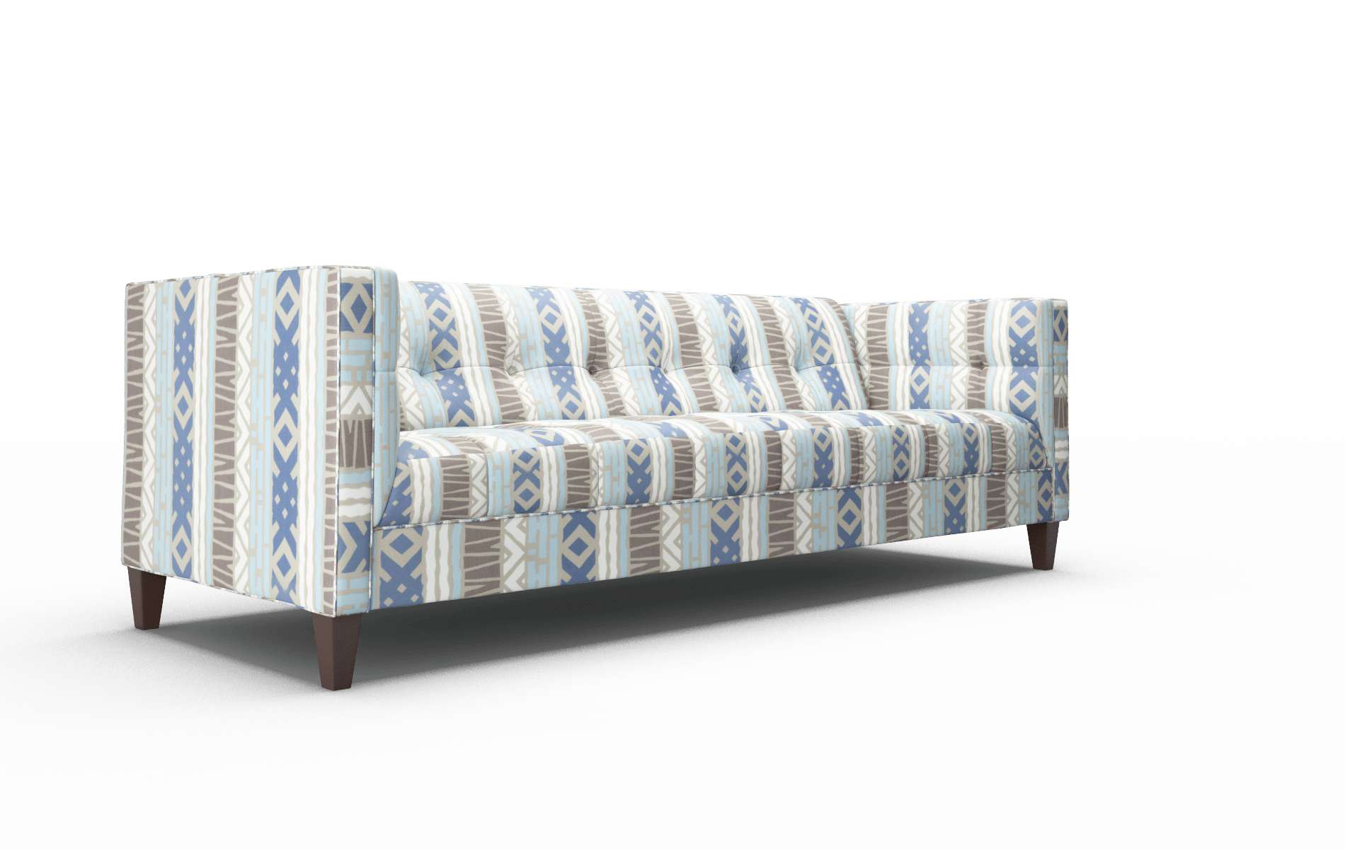Messina Bodhi Indigo Sofa espresso legs 2