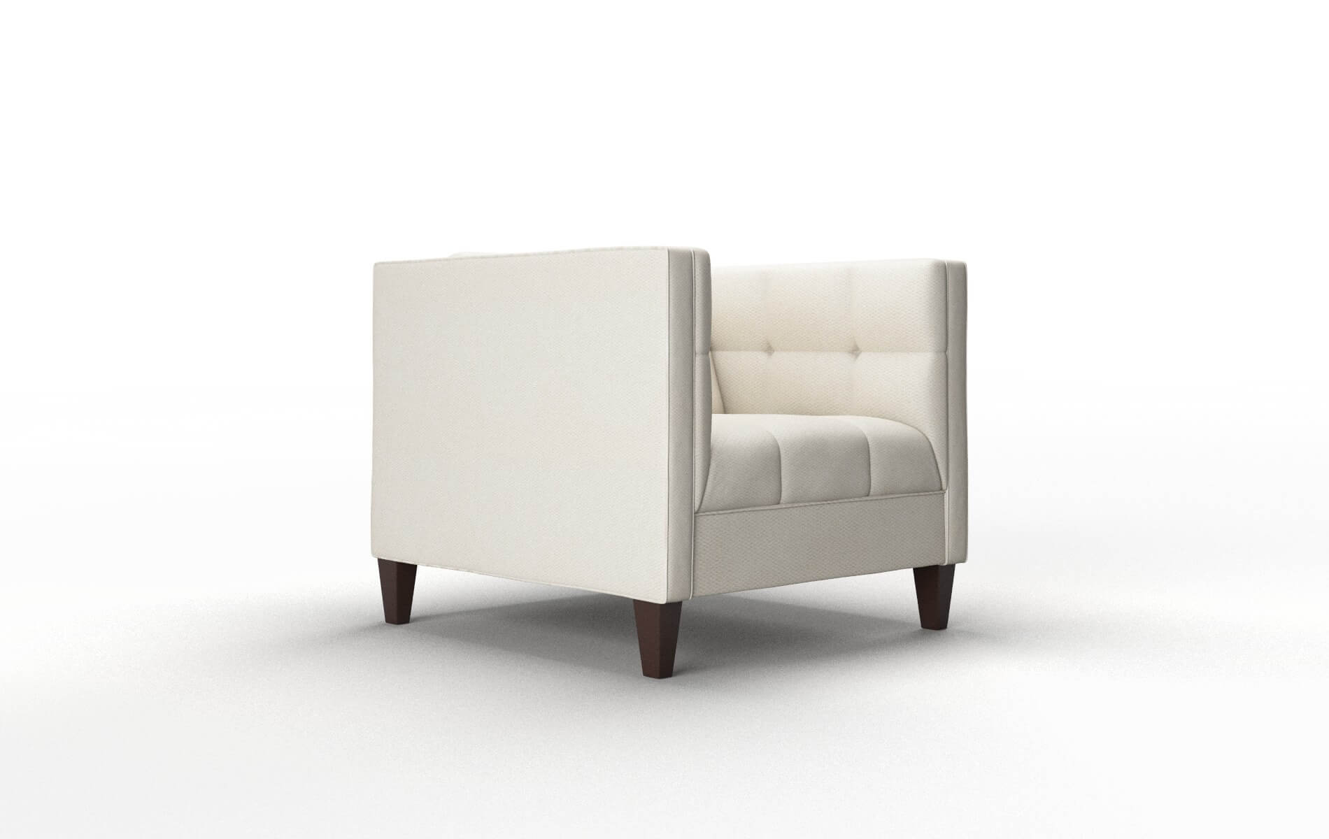 Messina Bungalow Ivory Chair espresso legs 2