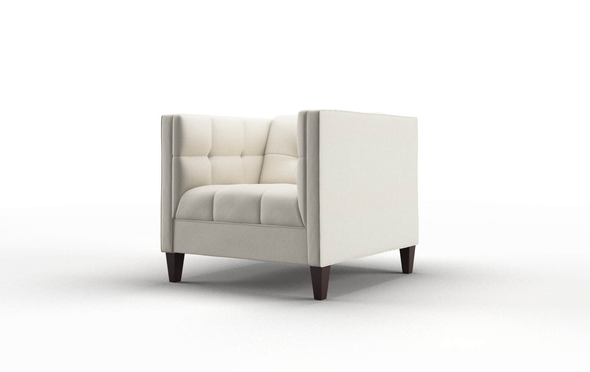 Messina Bungalow Ivory Chair espresso legs 4