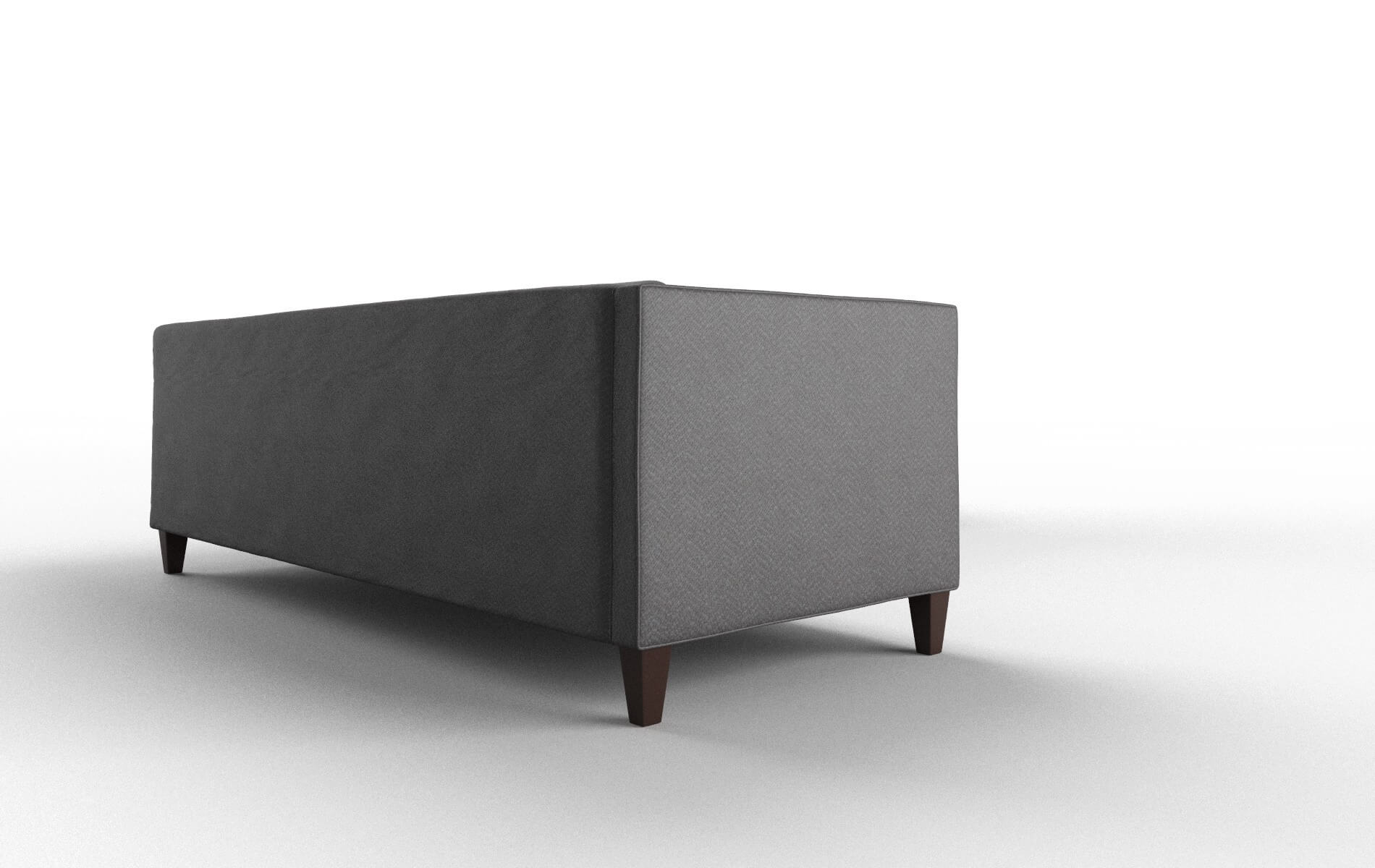 Messina Catalina Charcoal Sectional espresso legs 3
