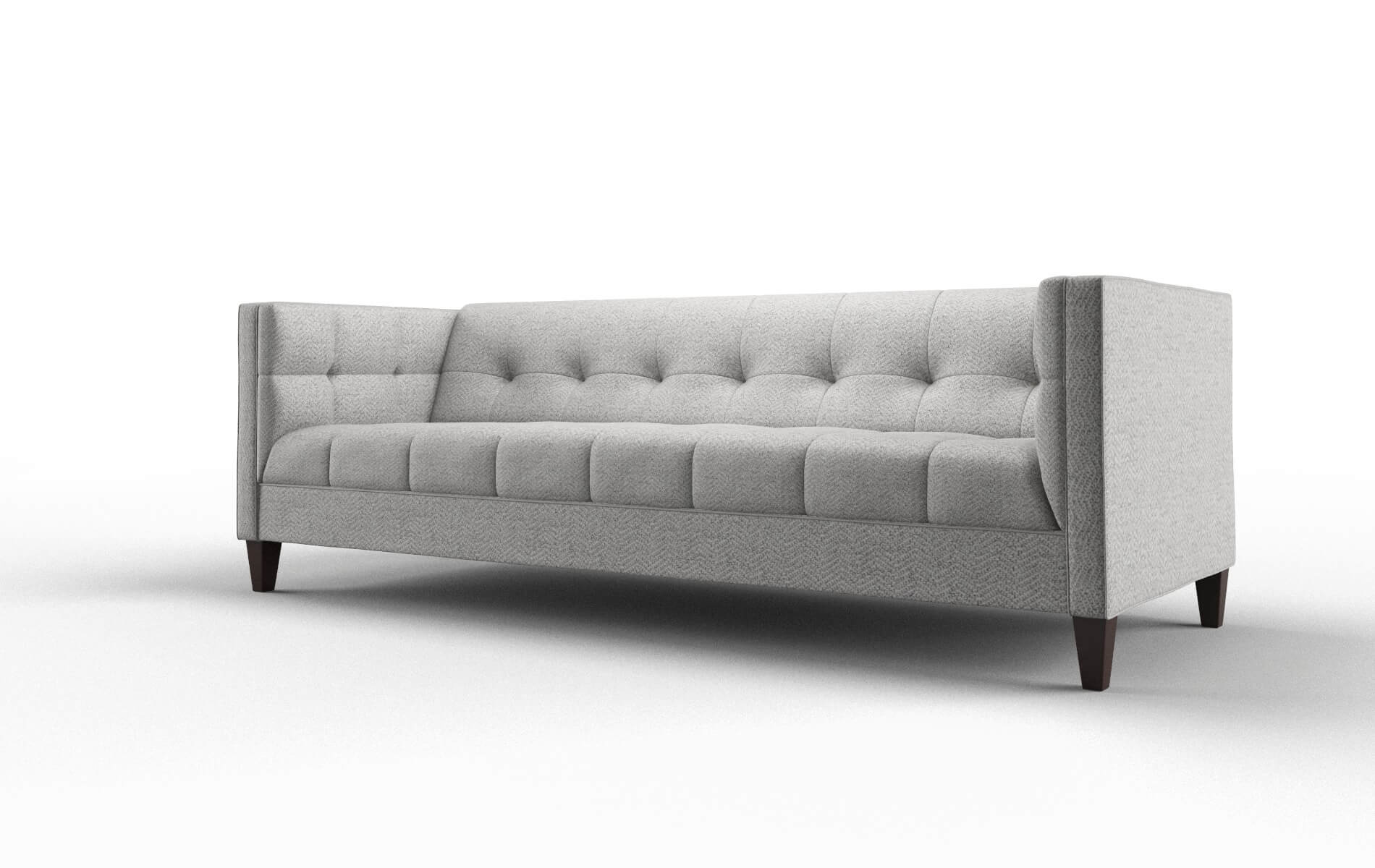 Messina Catalina Silver Sofa espresso legs 4