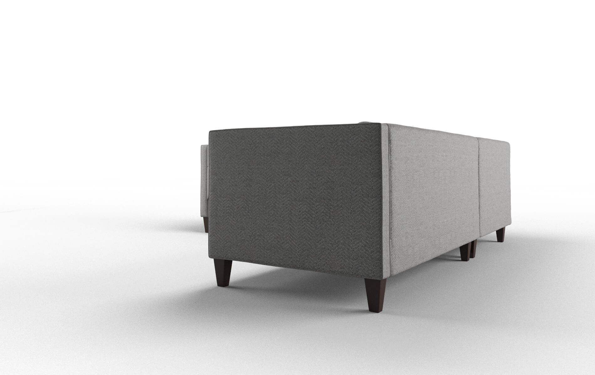 Messina Catalina Steel Sectional espresso legs 4