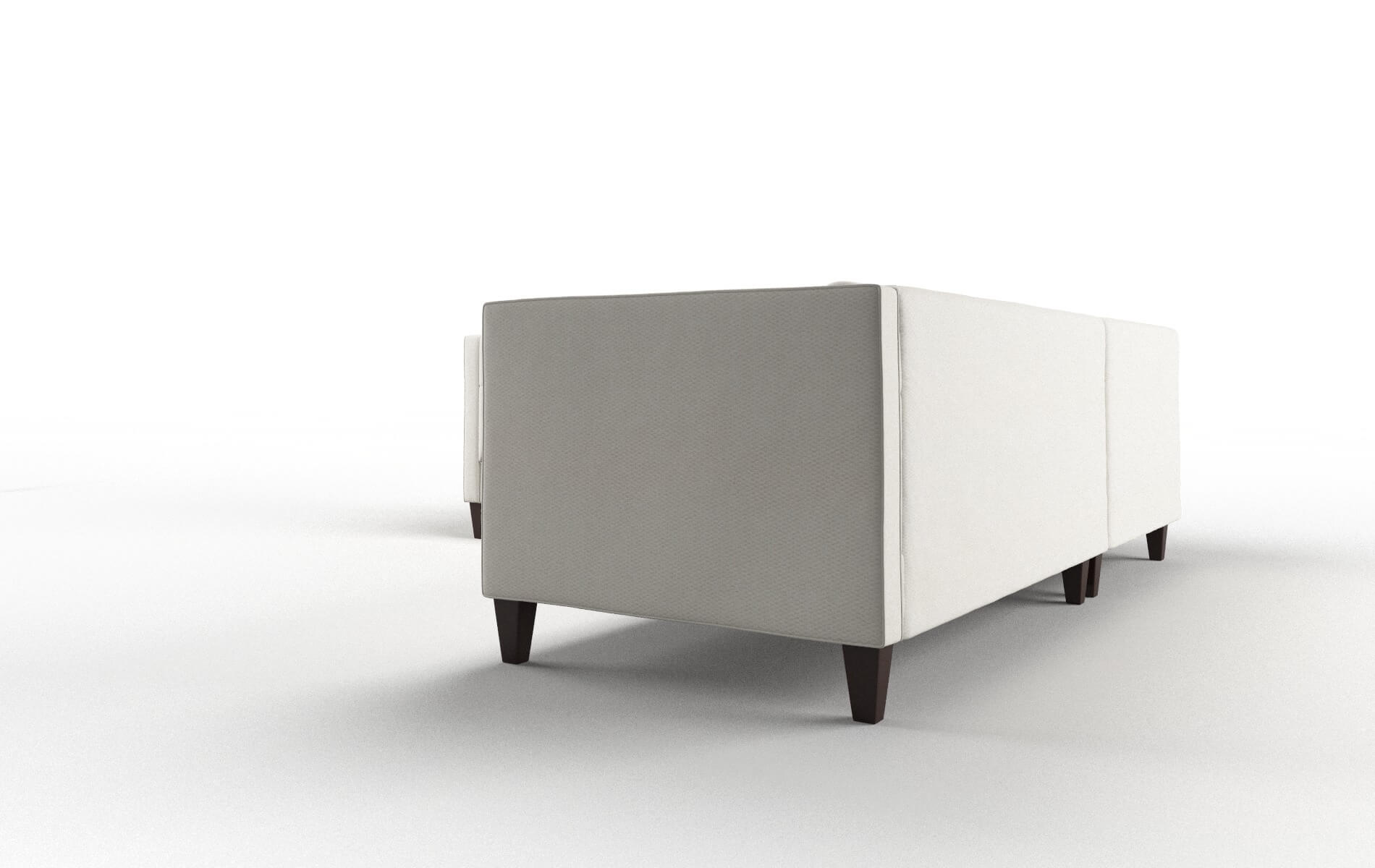 Messina Chance Bone Sectional espresso legs 4