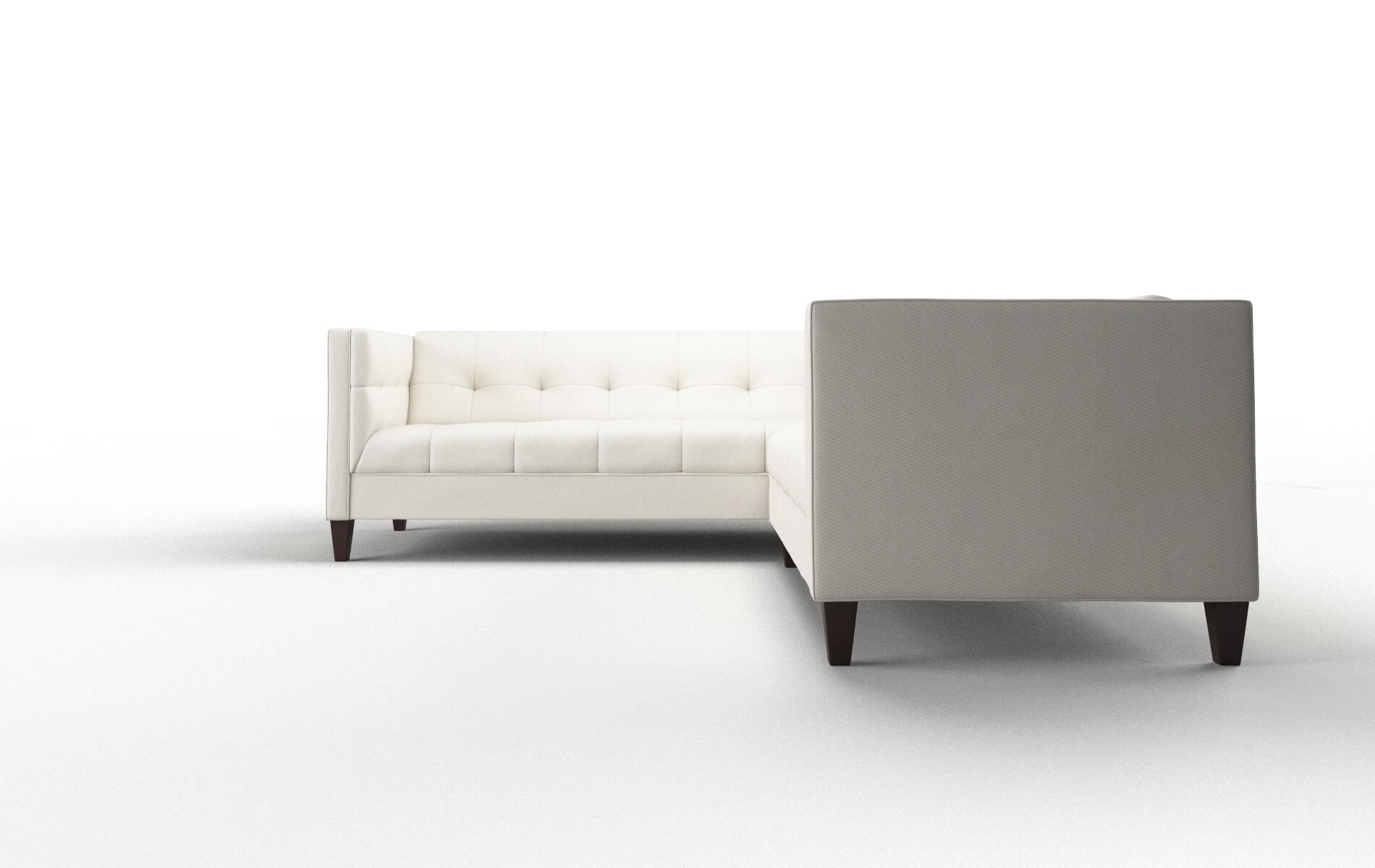 Messina Chance Bone Sectional espresso legs 5