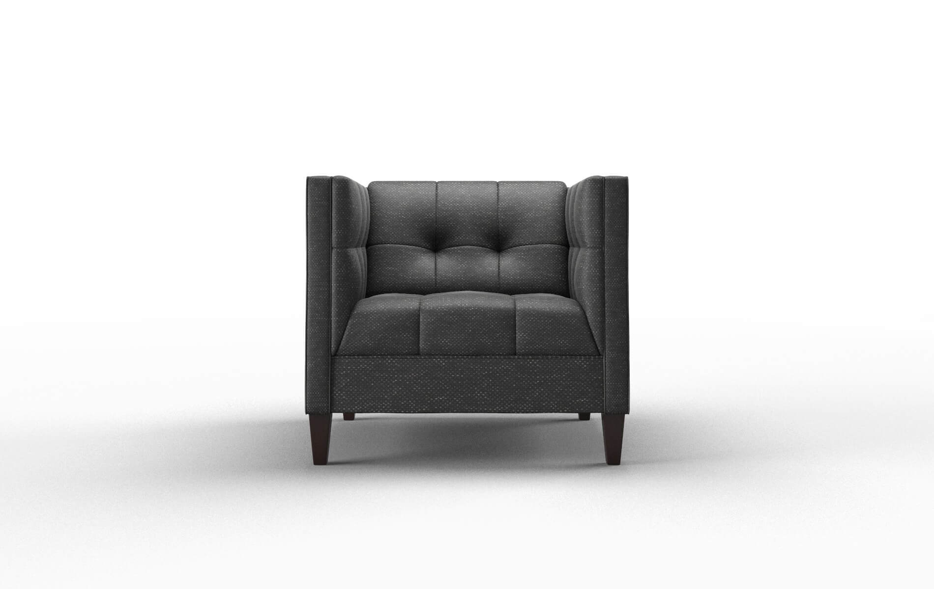 Messina Chance denim Chair Espresso Legs  1
