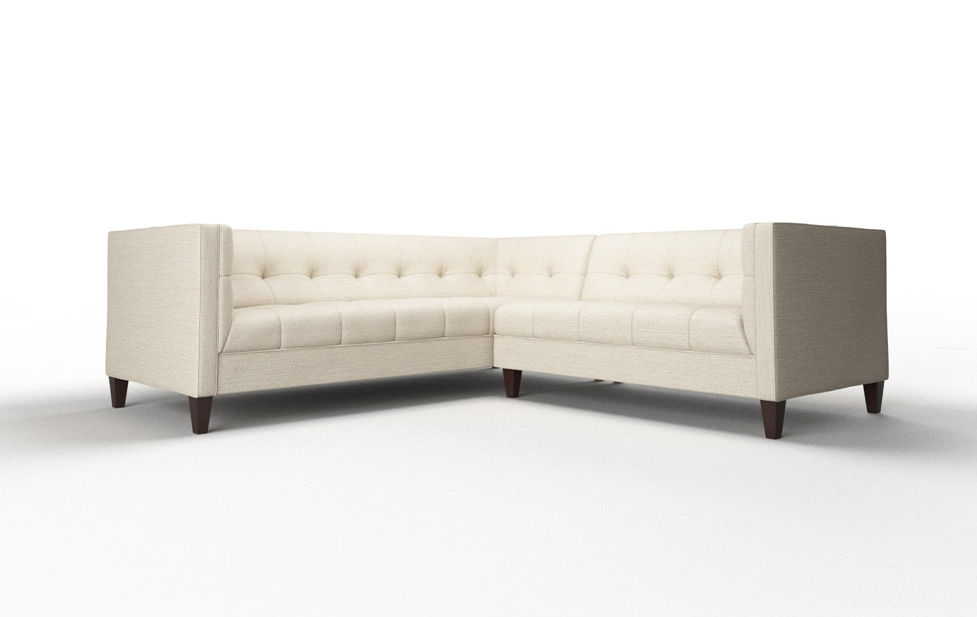 Messina Chance Sand Sectional espresso legs 1