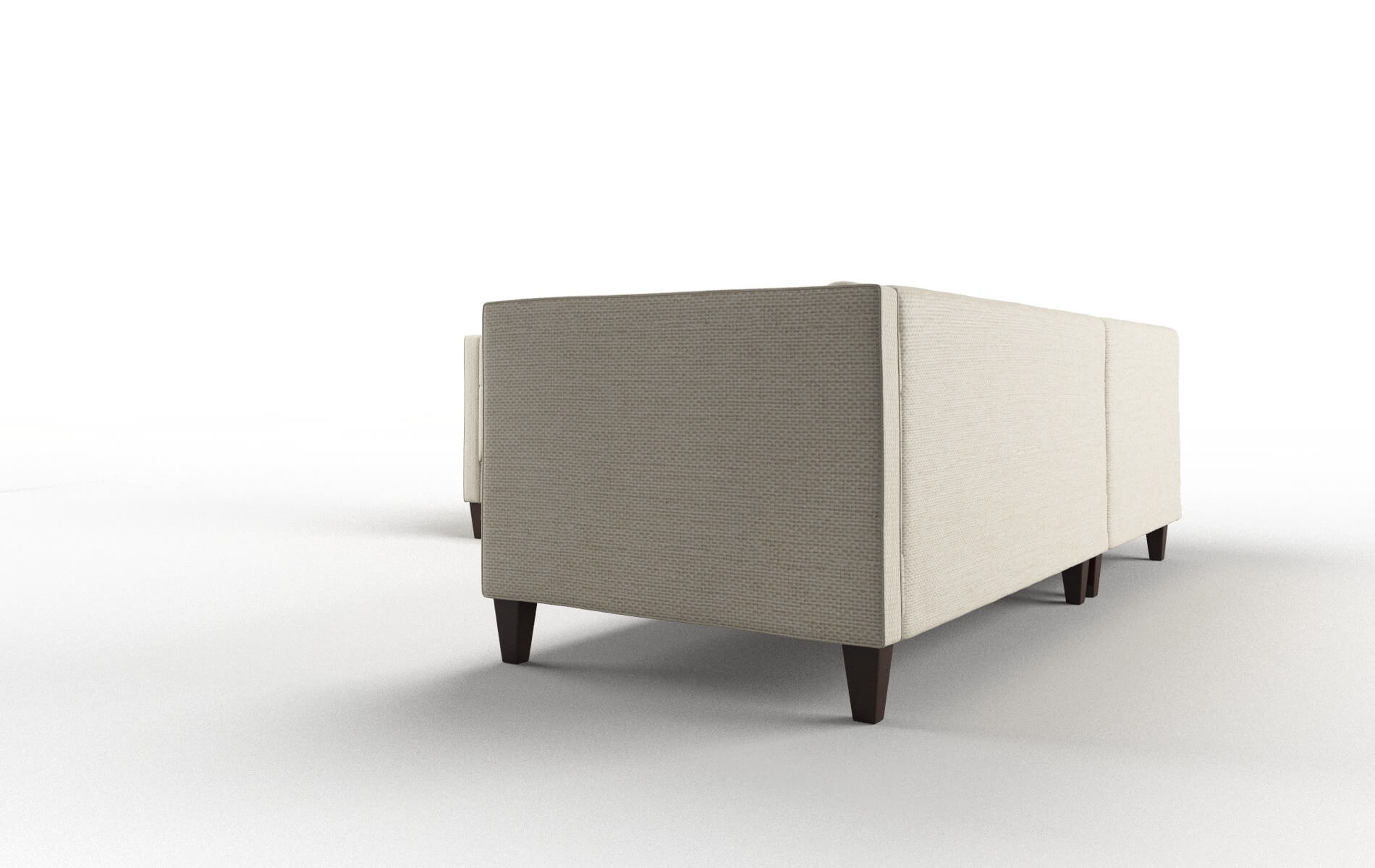 Messina Chance Sand Sectional espresso legs 4